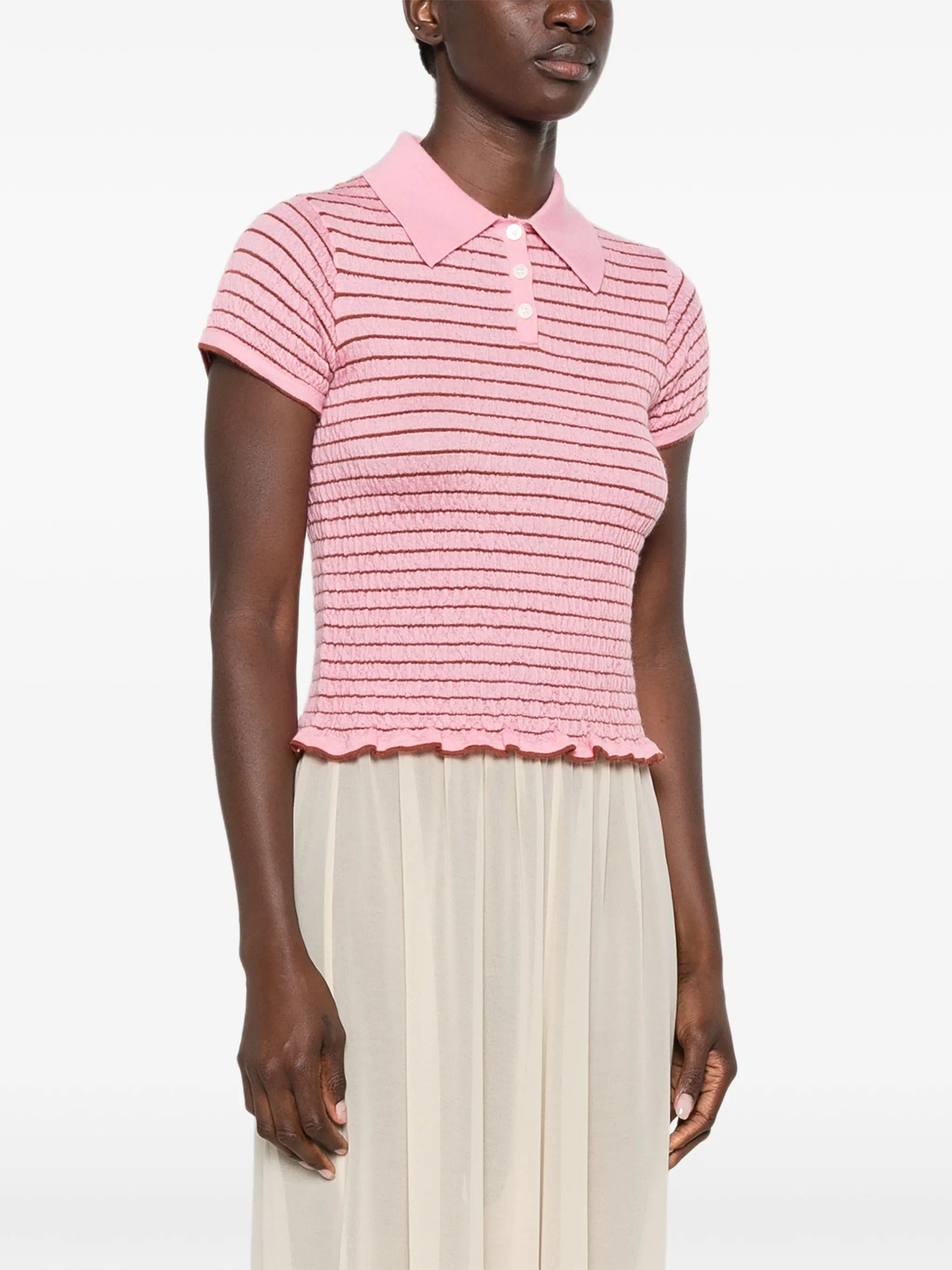 Guest In Residence striped - pattern polo shirt