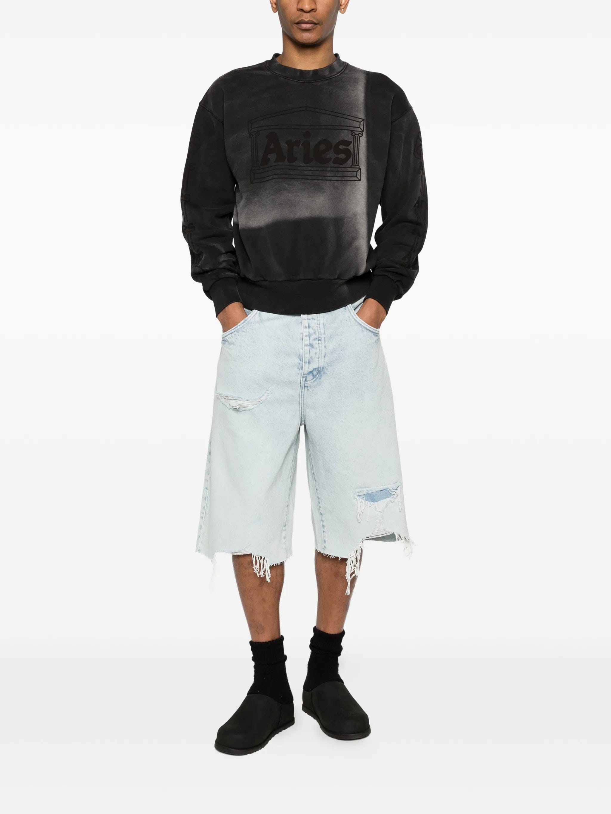 Aries Sunbleached Column sweatshirt