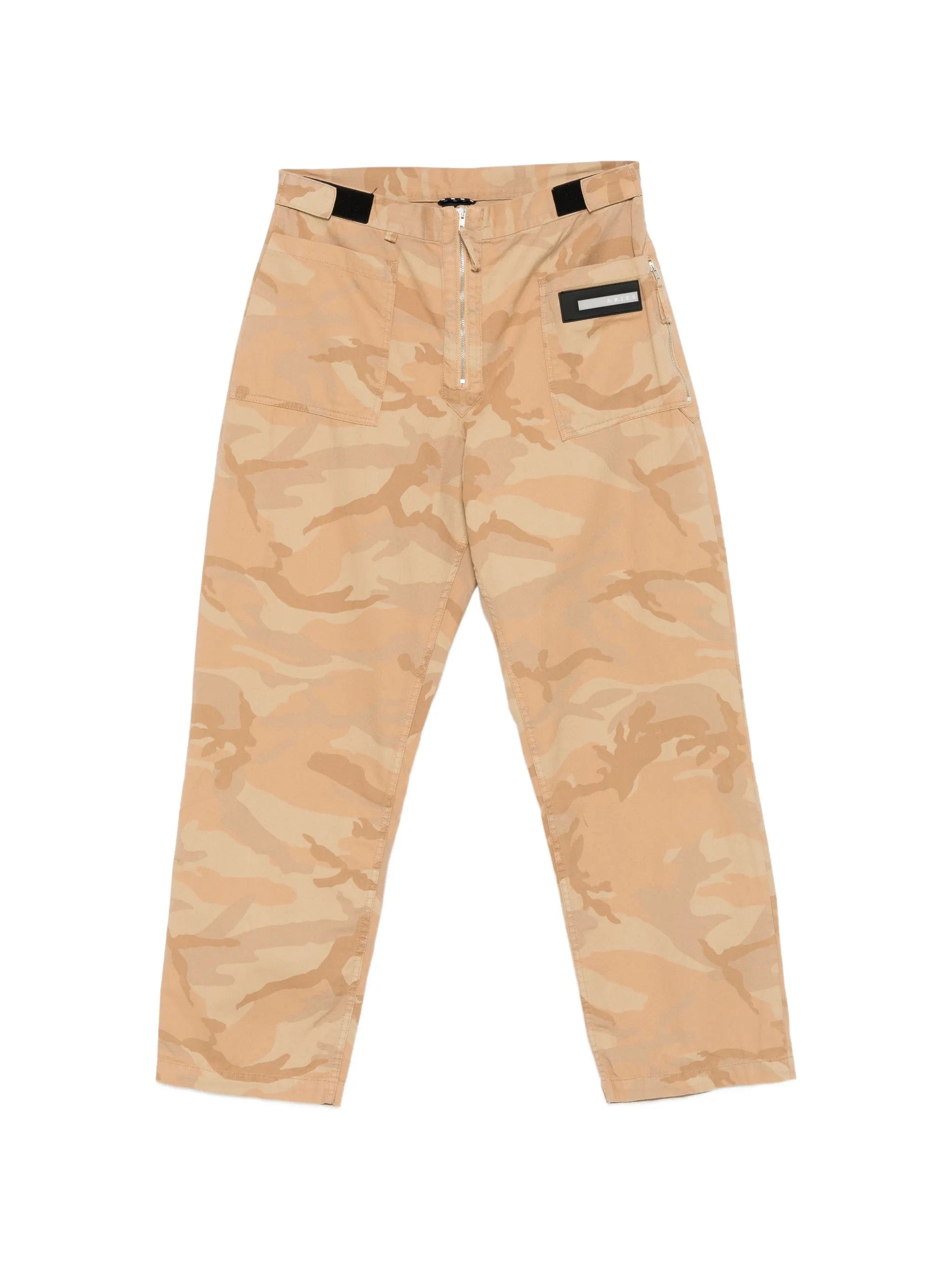 Aries camouflage straight trousers