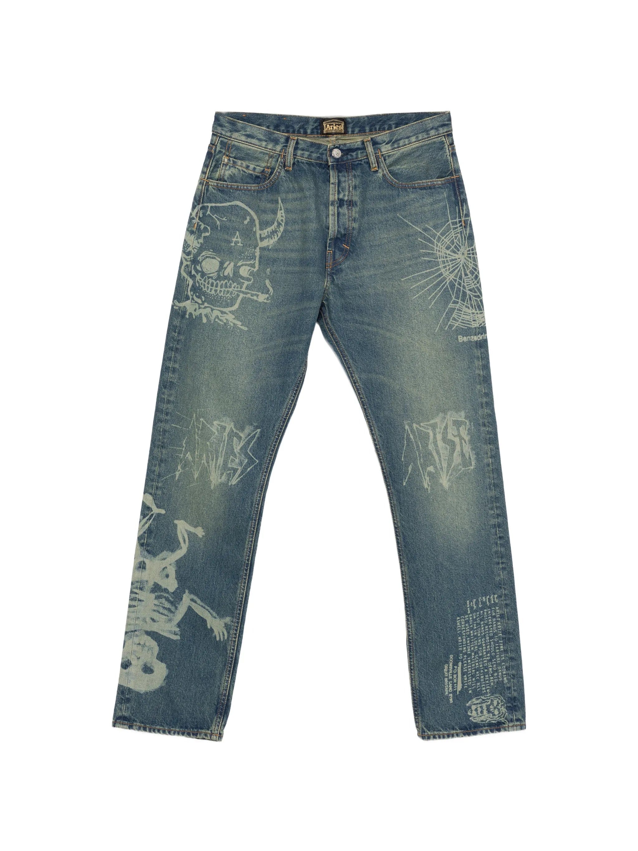 Aries Metal 00`s Lilly straight - leg jeans