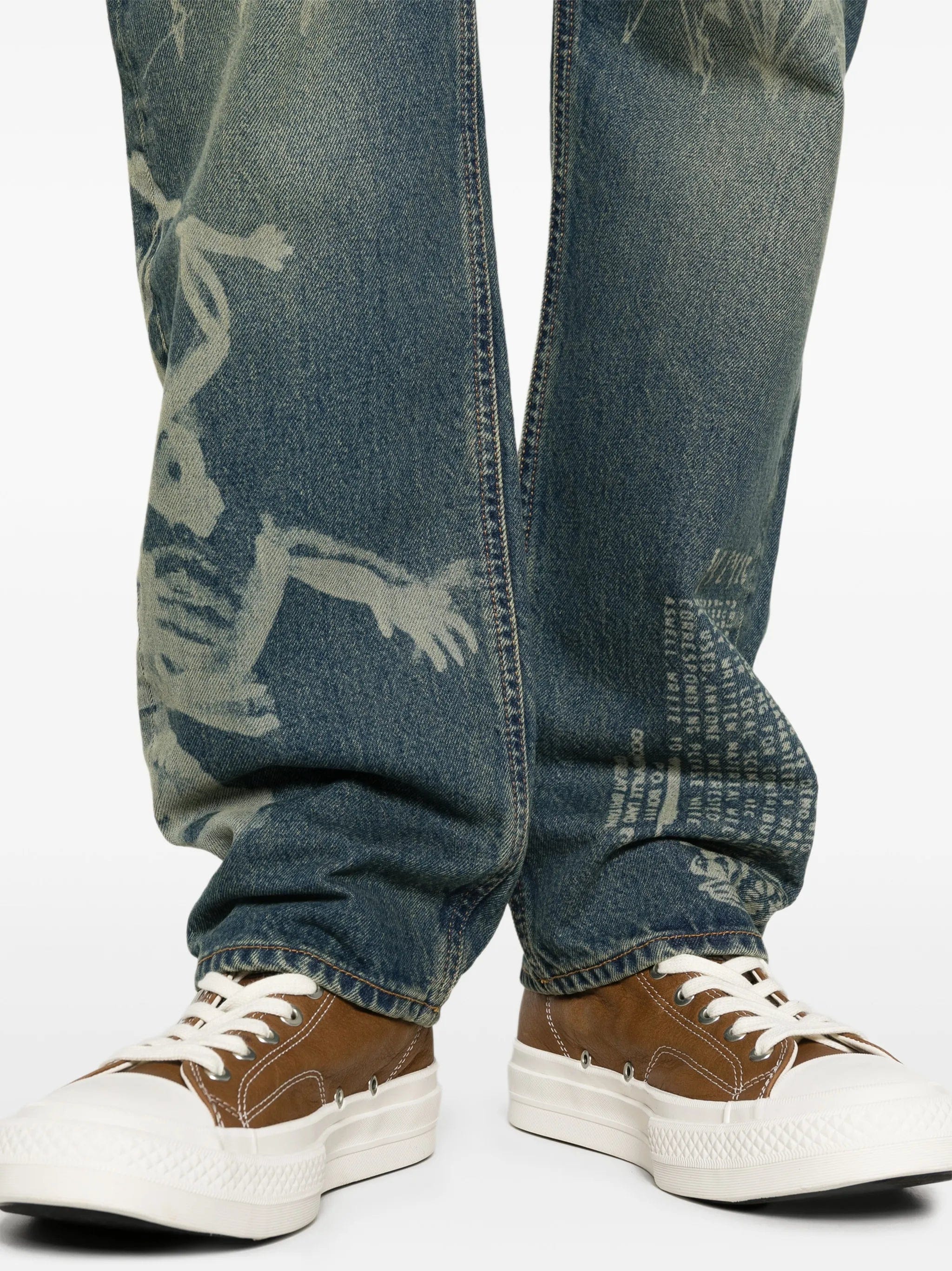 Aries Metal 00`s Lilly straight - leg jeans