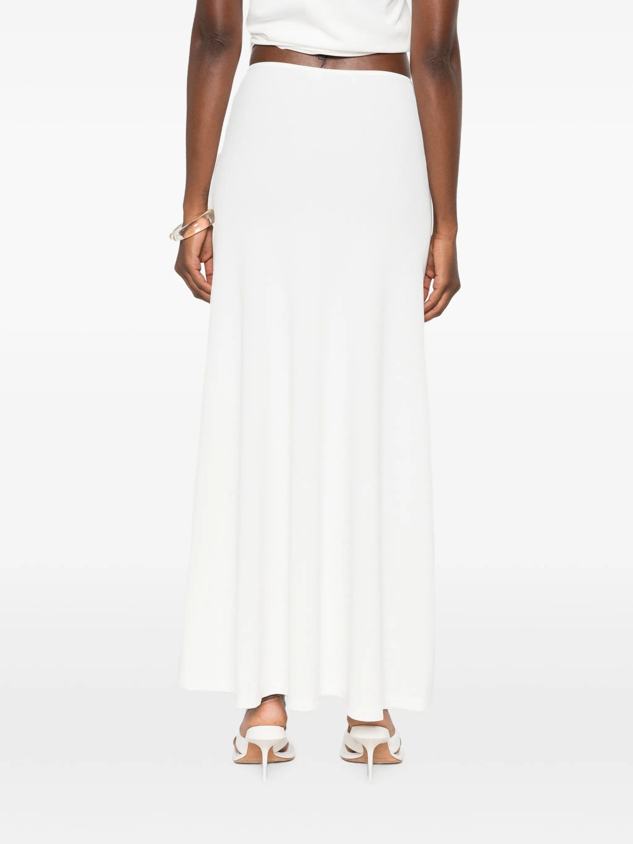 Christopher Esber Droplet crystal - embellished ruched maxi skirt