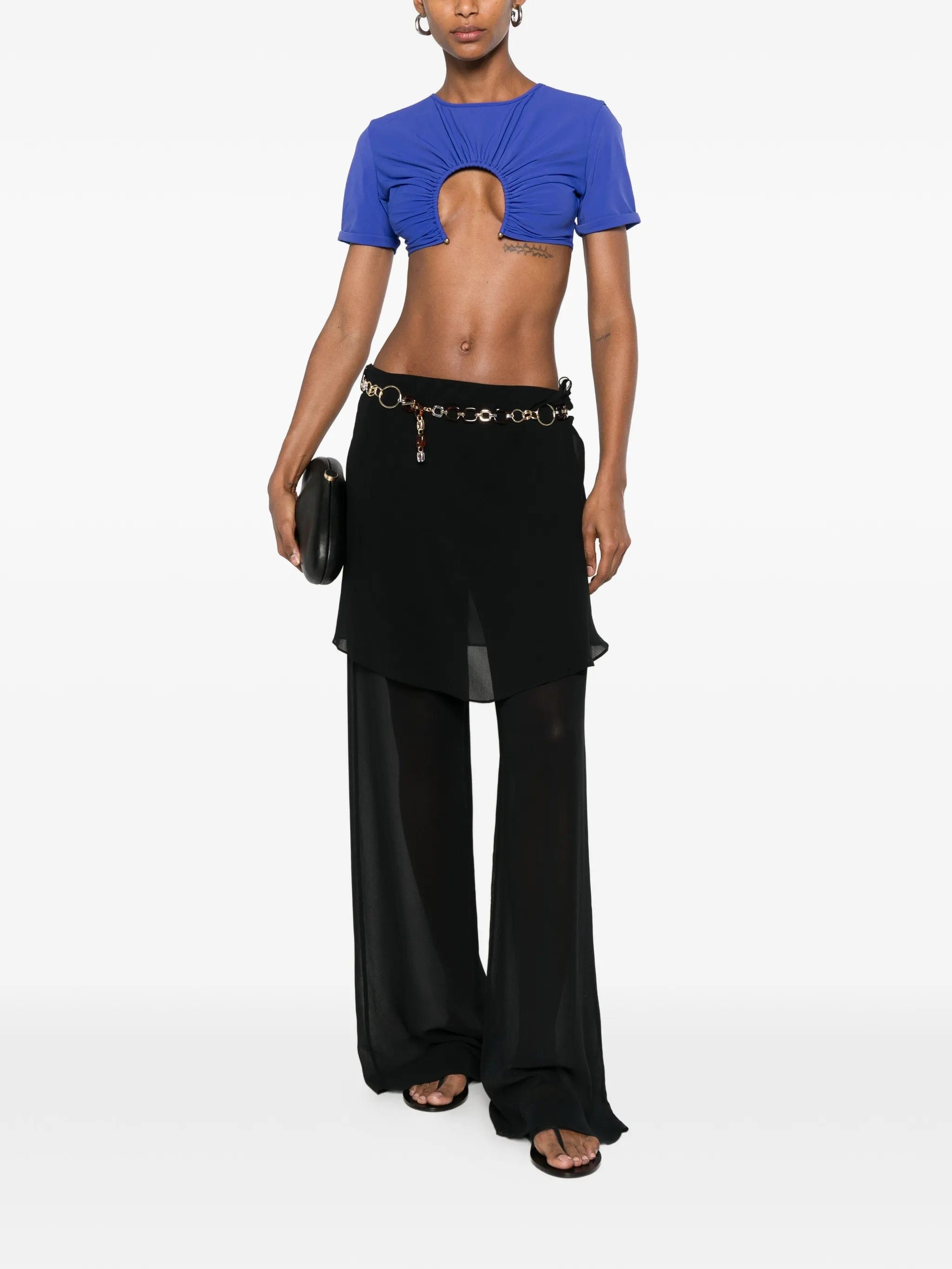 Christopher Esber U - prong short - sleeve top