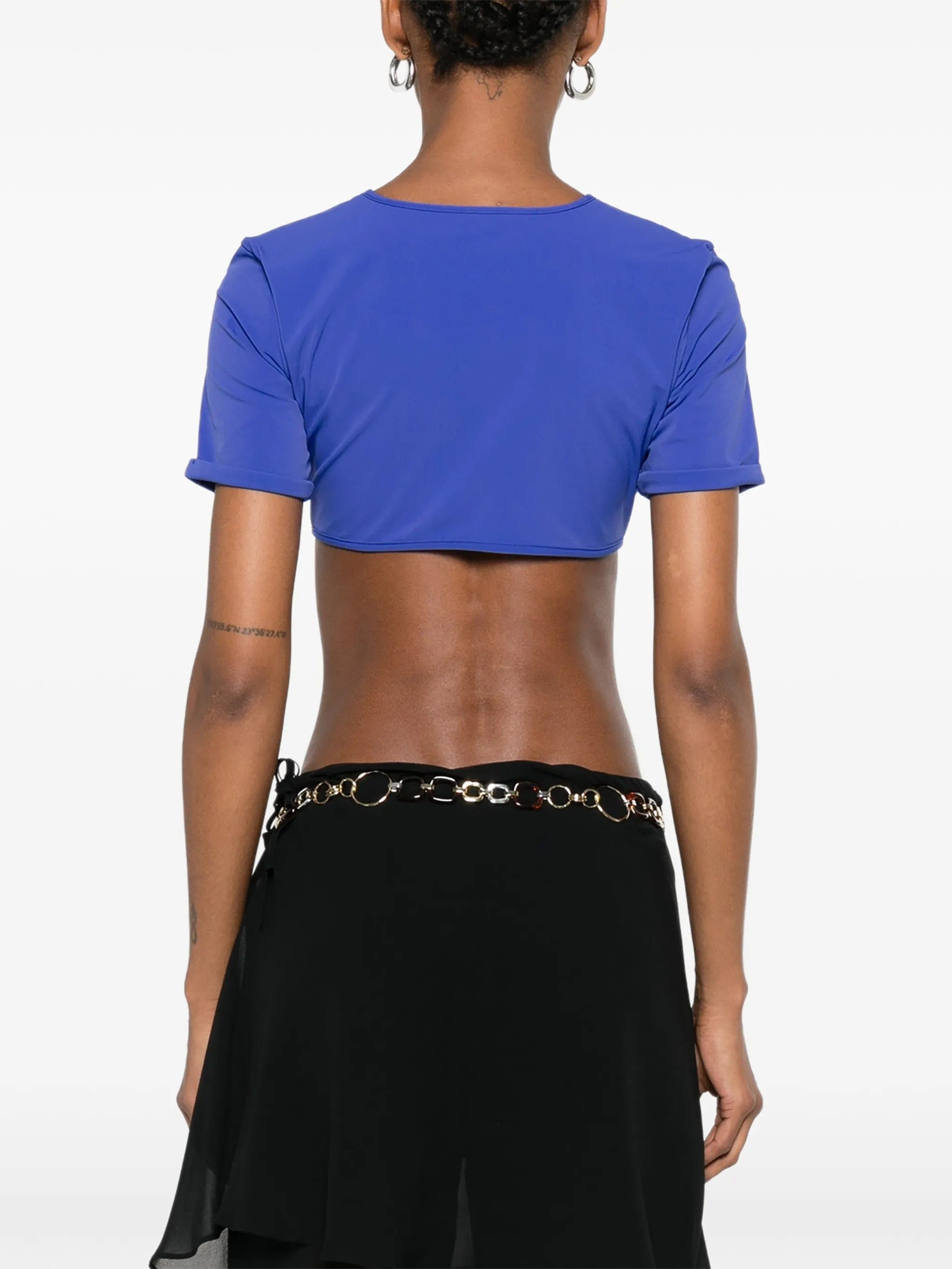 Christopher Esber U - prong short - sleeve top