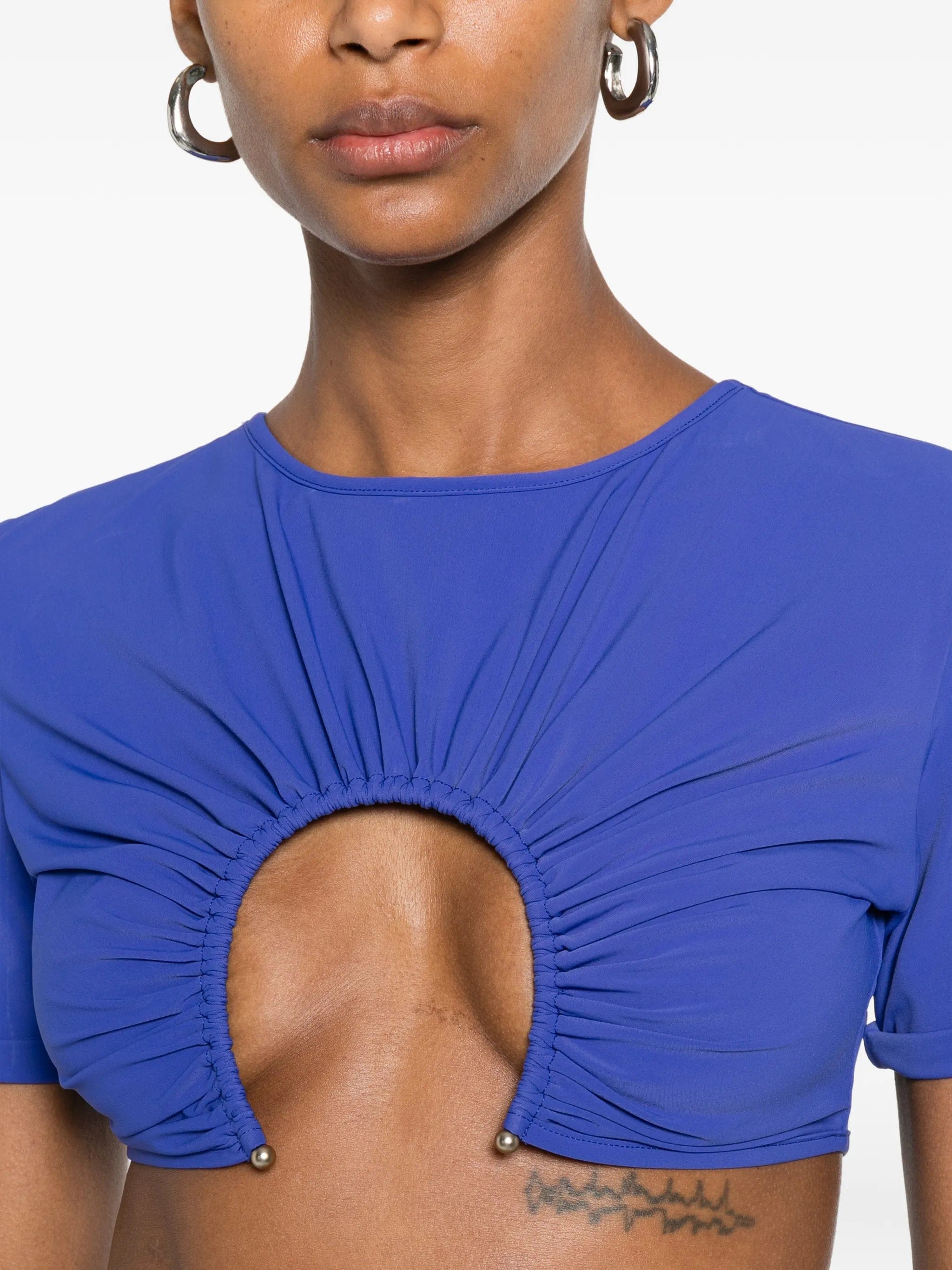 Christopher Esber U - prong short - sleeve top