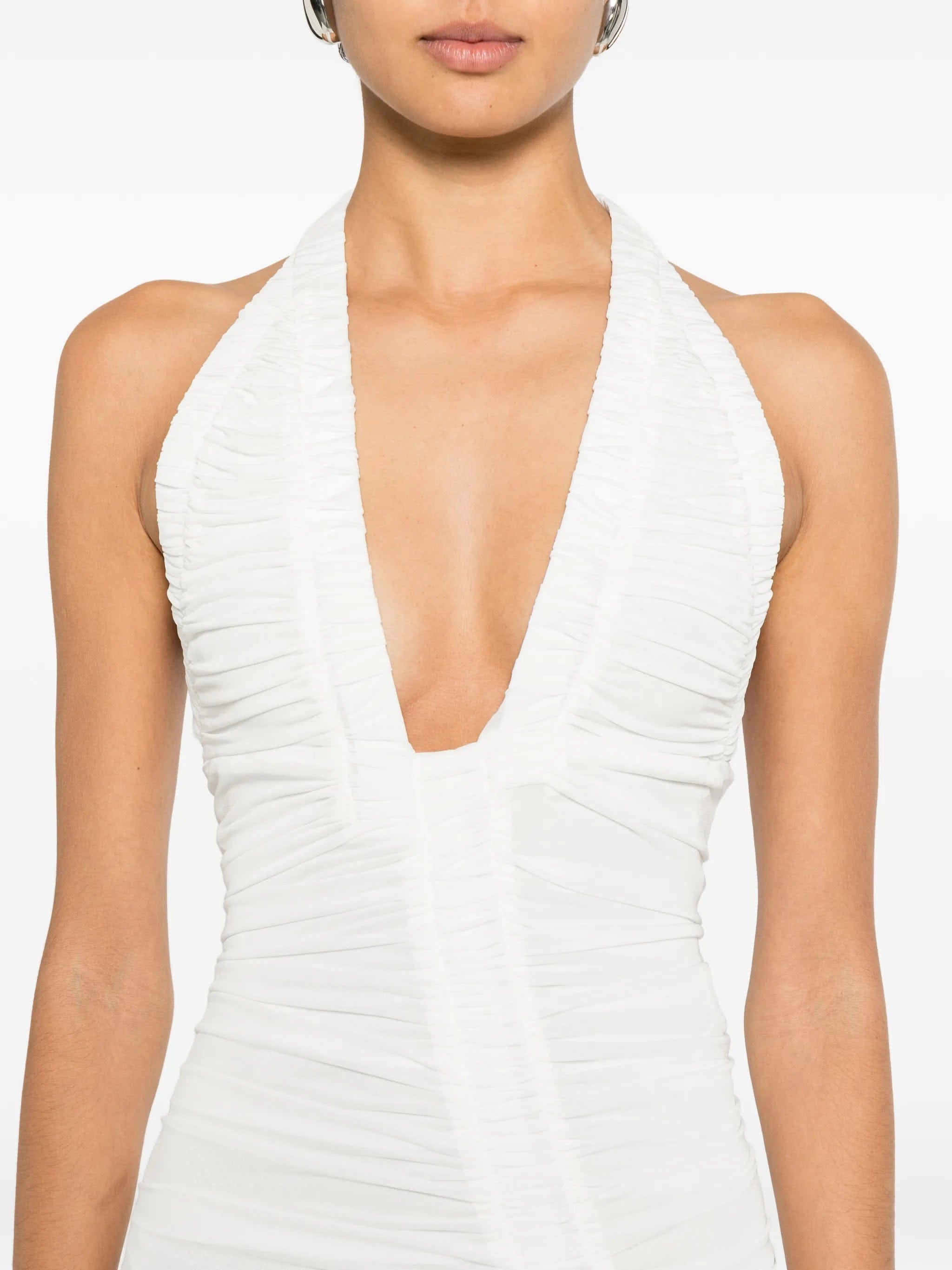 Christopher Esber Orion V - neck pleated maxi dress