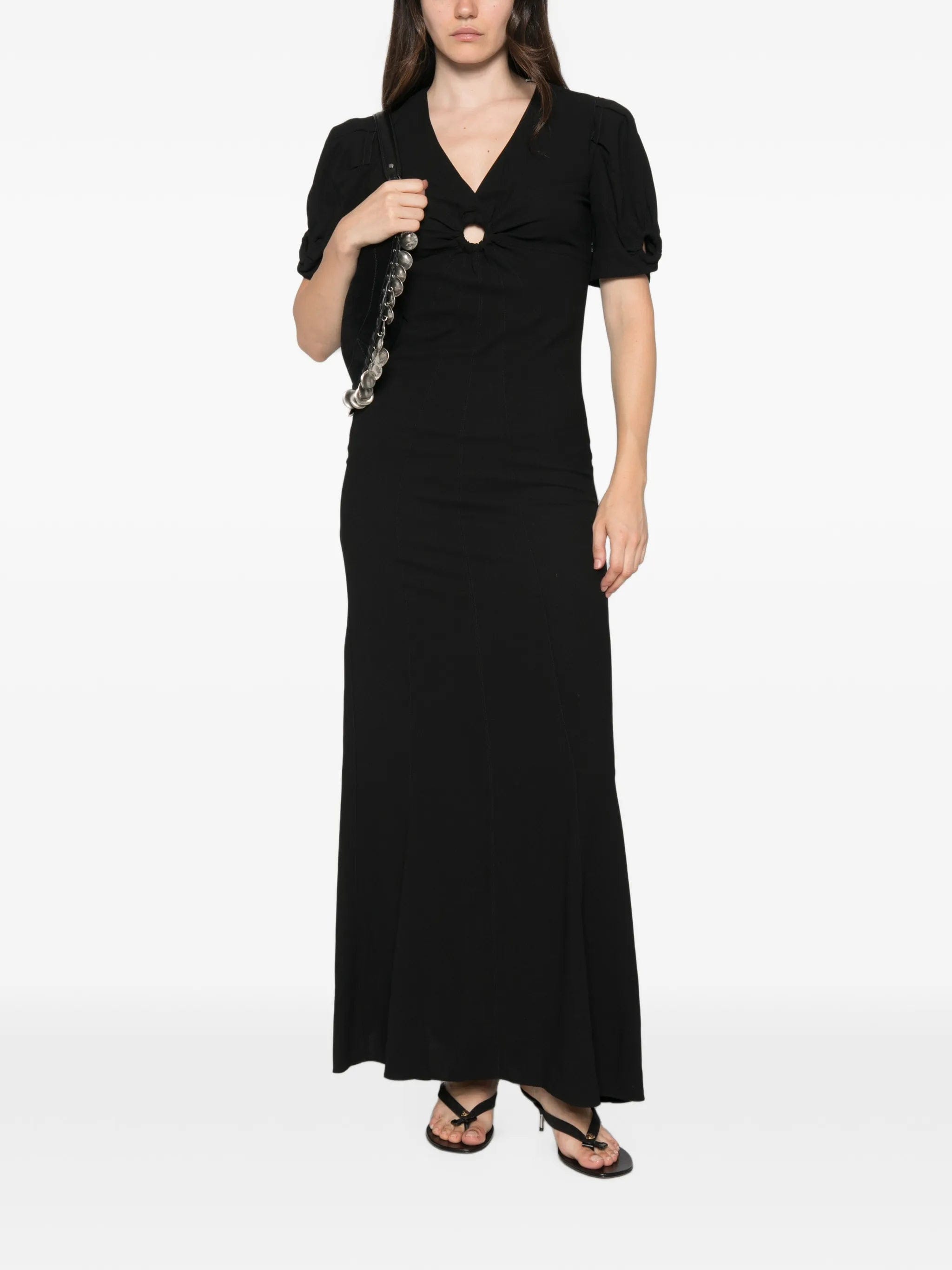 Isabel Marant cut - out puff - sleeve dress