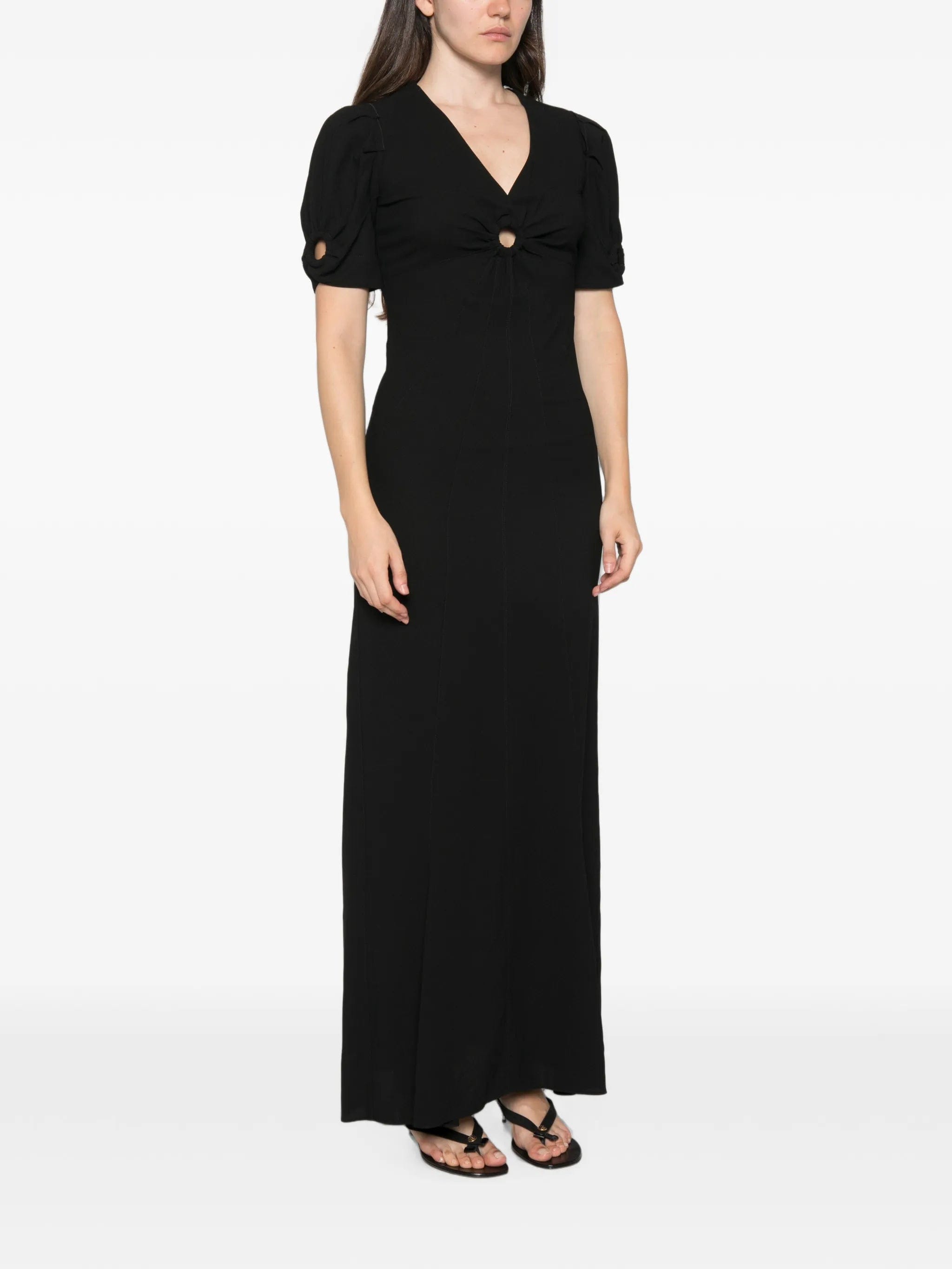 Isabel Marant cut - out puff - sleeve dress