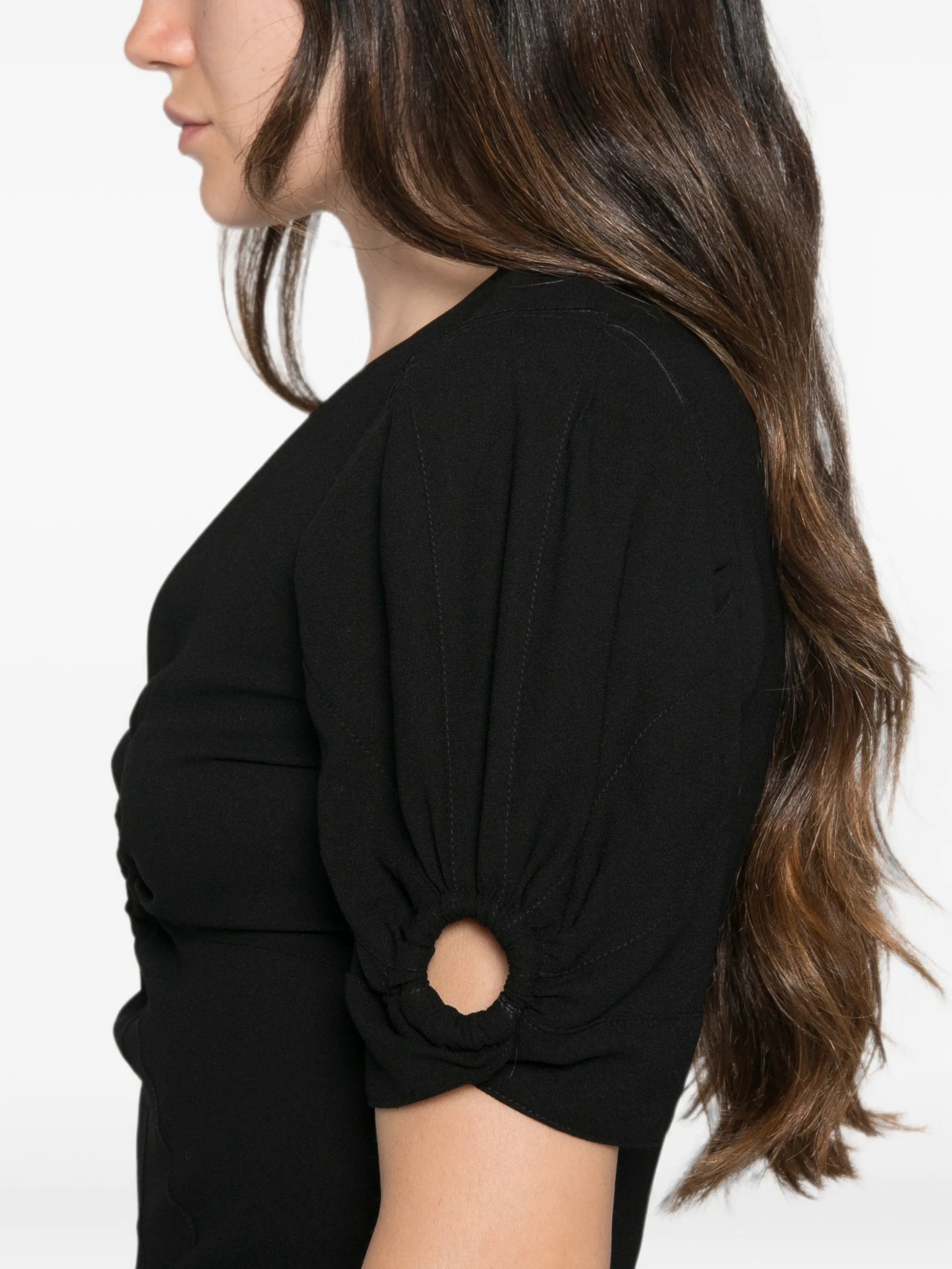 Isabel Marant cut - out puff - sleeve dress