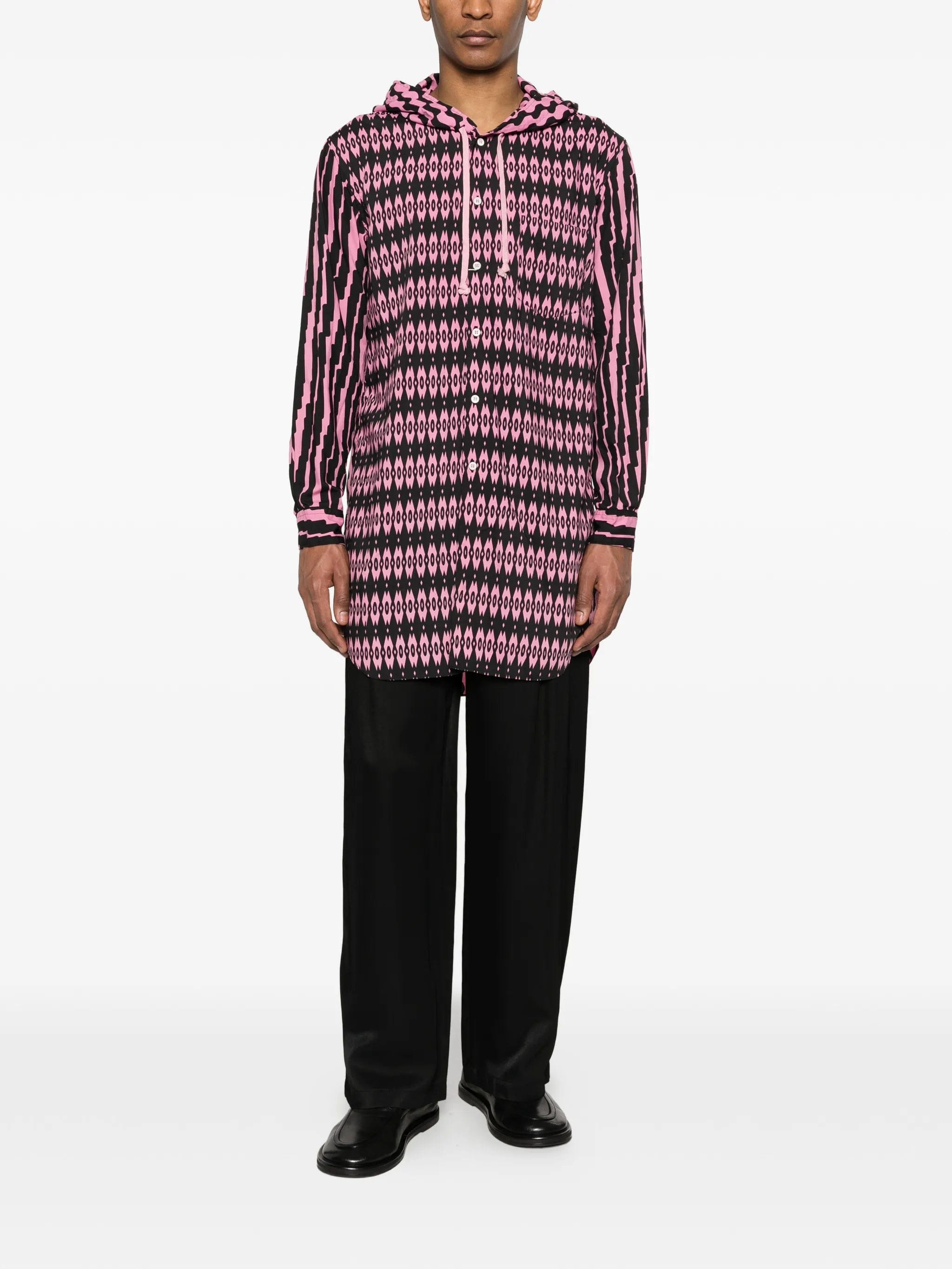 Comme des Garçons Homme Plus printed hooded shirt