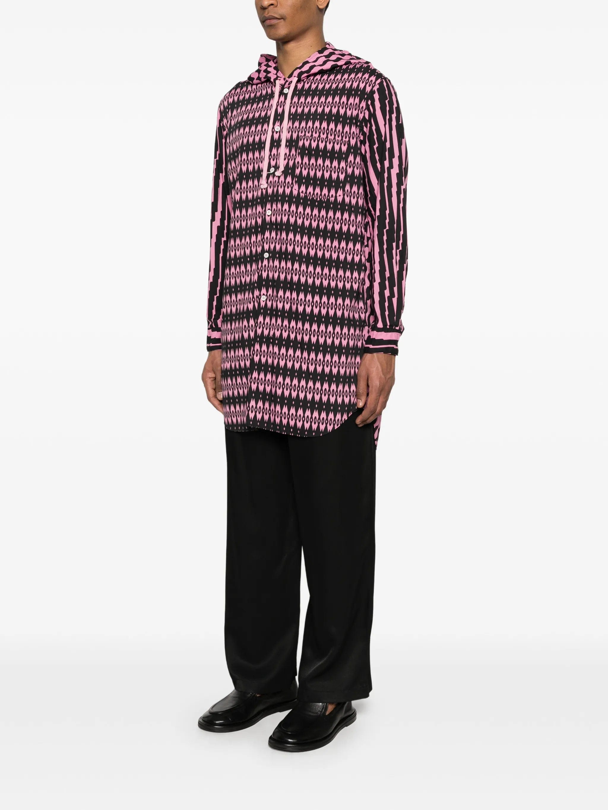 Comme des Garçons Homme Plus printed hooded shirt