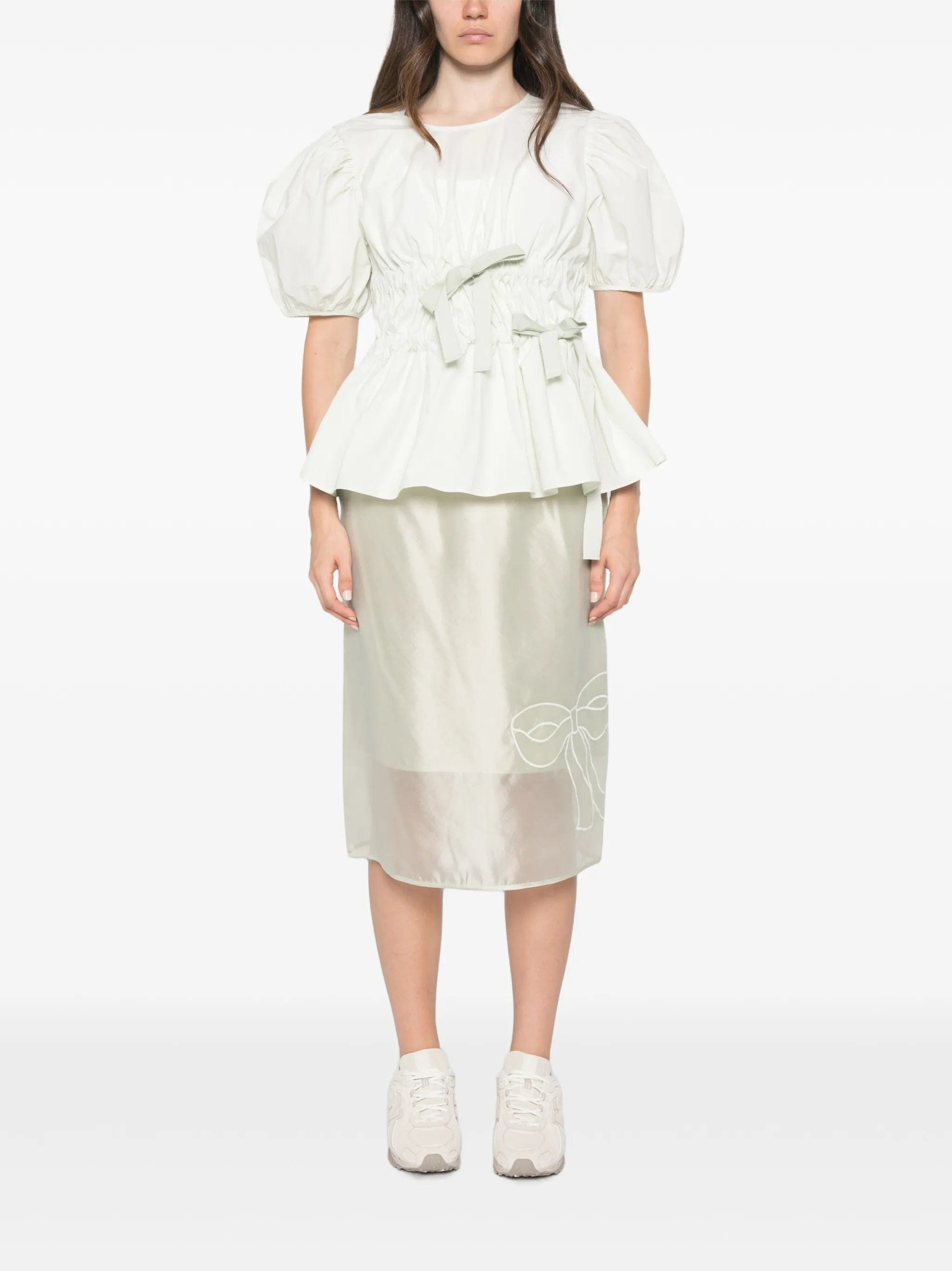 Cecilie Bahnsen Bria organza midi skirt