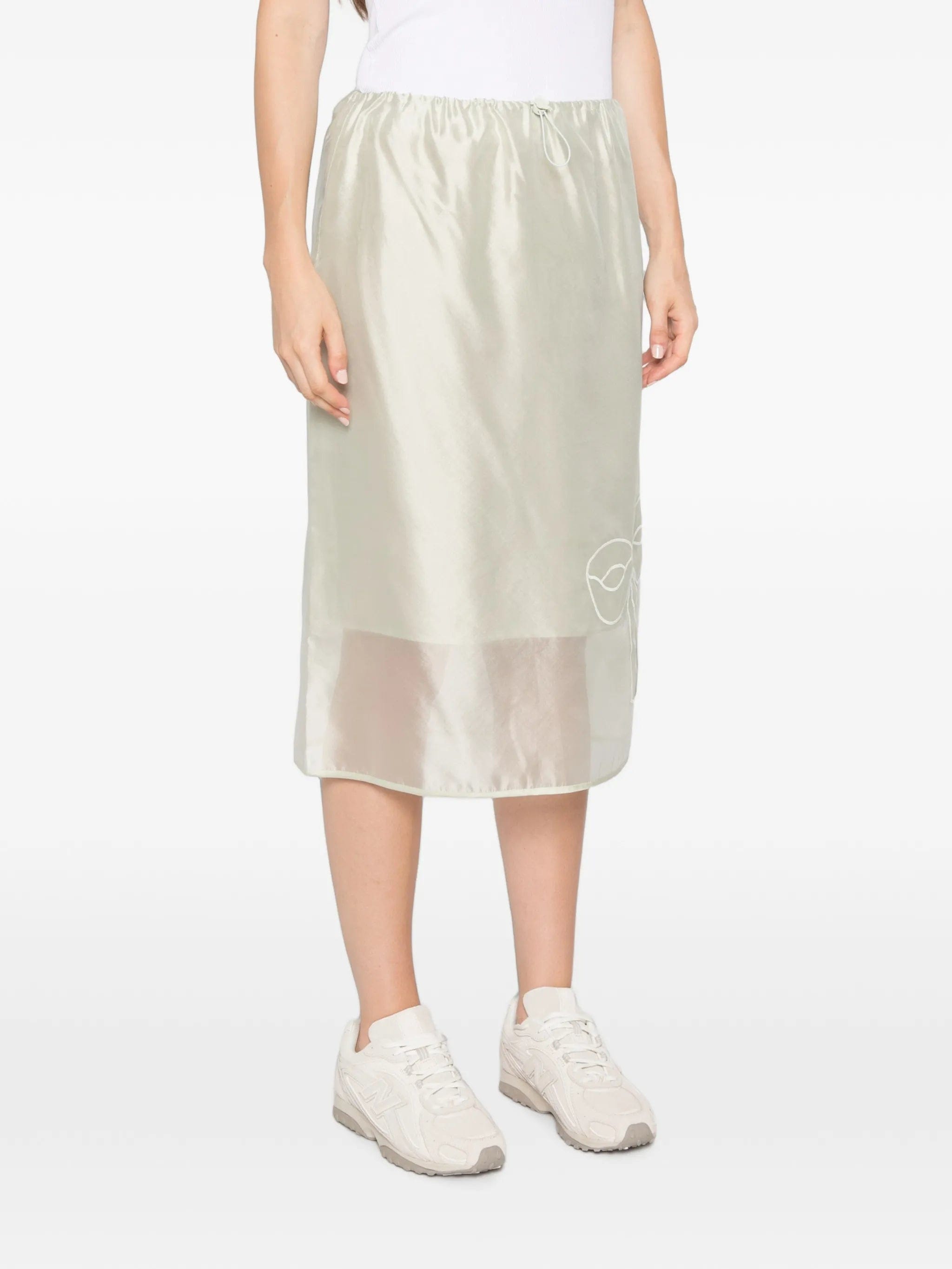 Cecilie Bahnsen Bria organza midi skirt