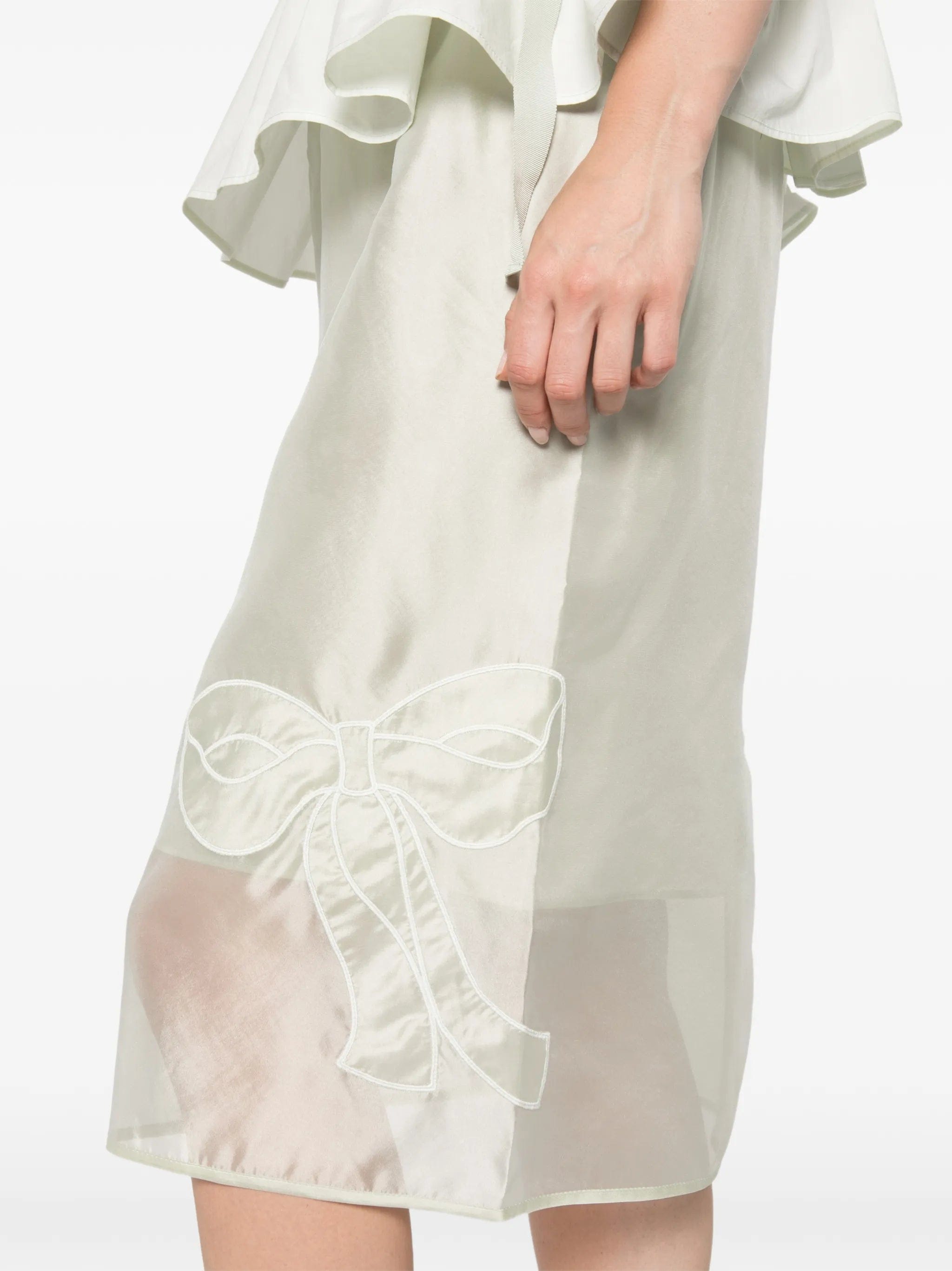 Cecilie Bahnsen Bria organza midi skirt