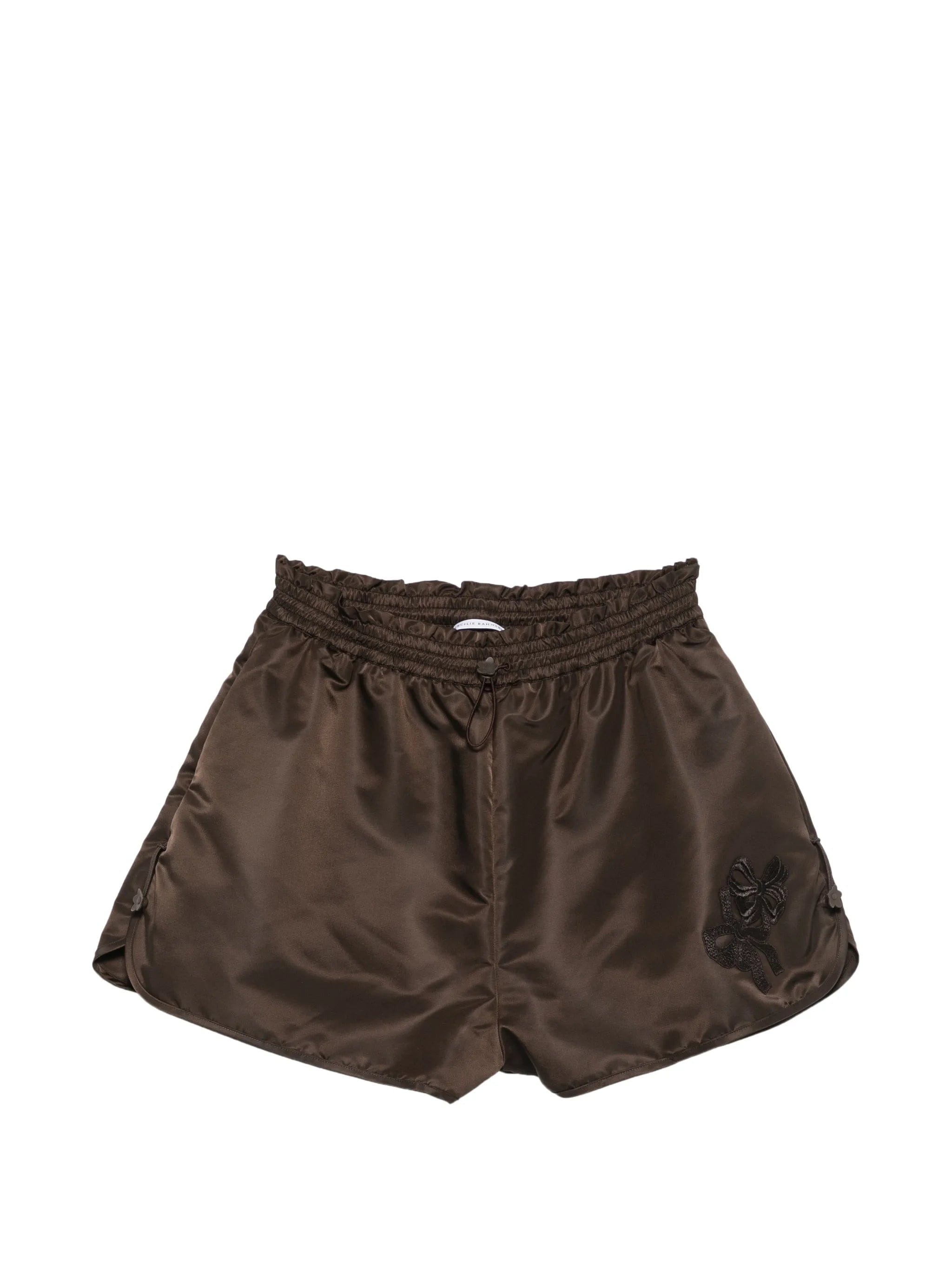 Cecilie Bahnsen Colette bow - embroidered shorts