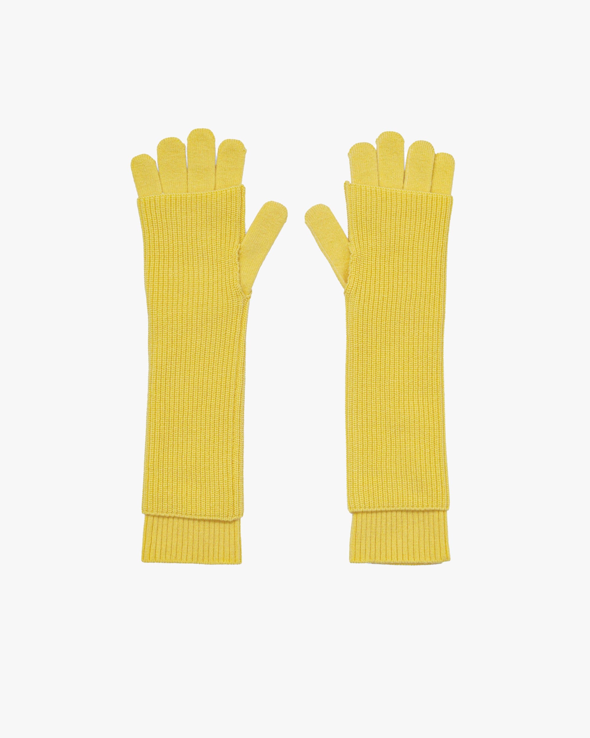 Fine - SALE - Mercerized Fine Wool Knit Layered Gloves