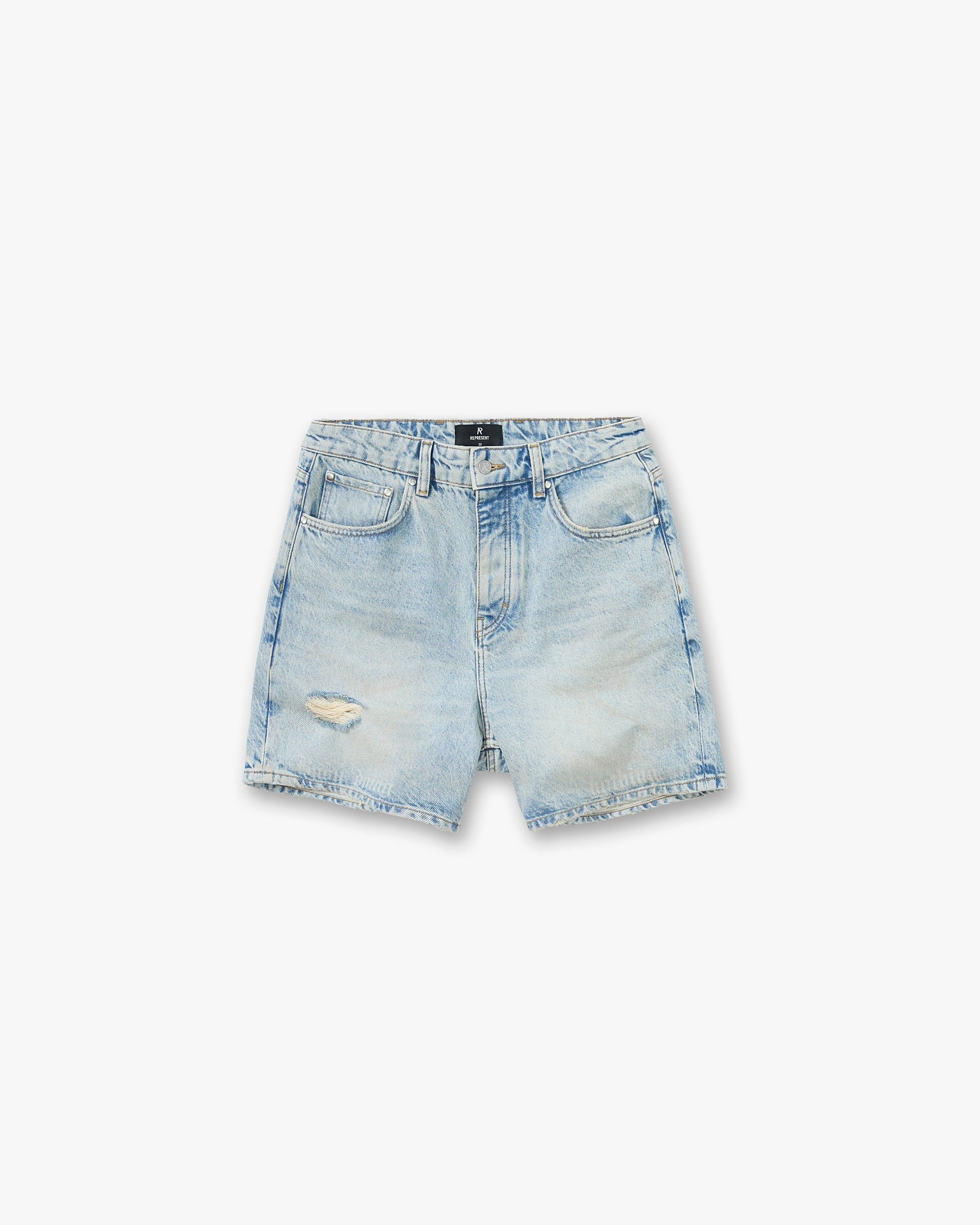 SC26 Busy Doing Nothing Denim Short - Dusty Blue