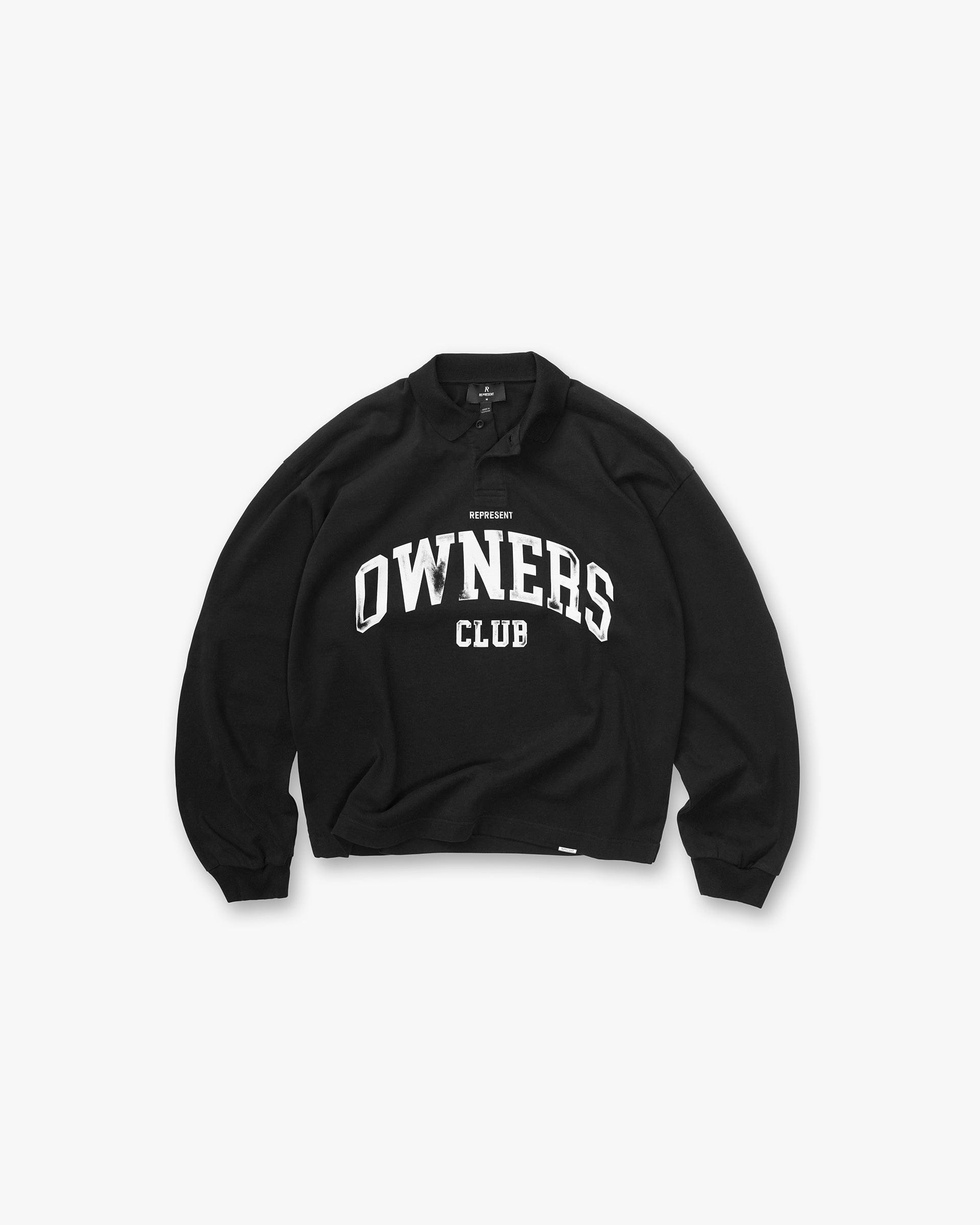 Owners Club Represent Owners Club Rugby Polo - Jet Black