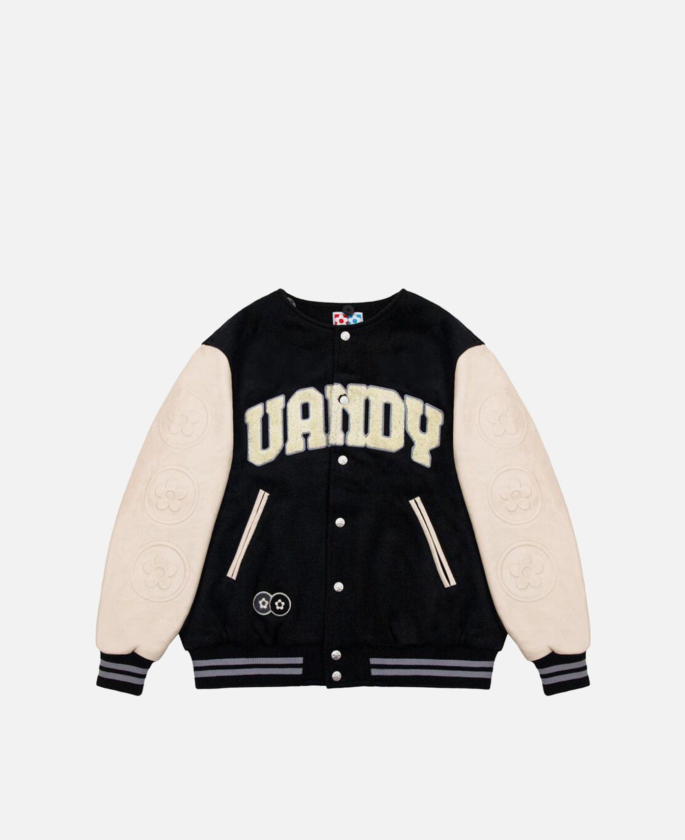 Vandy The Pink Animal Varsity Jacket (Black)
