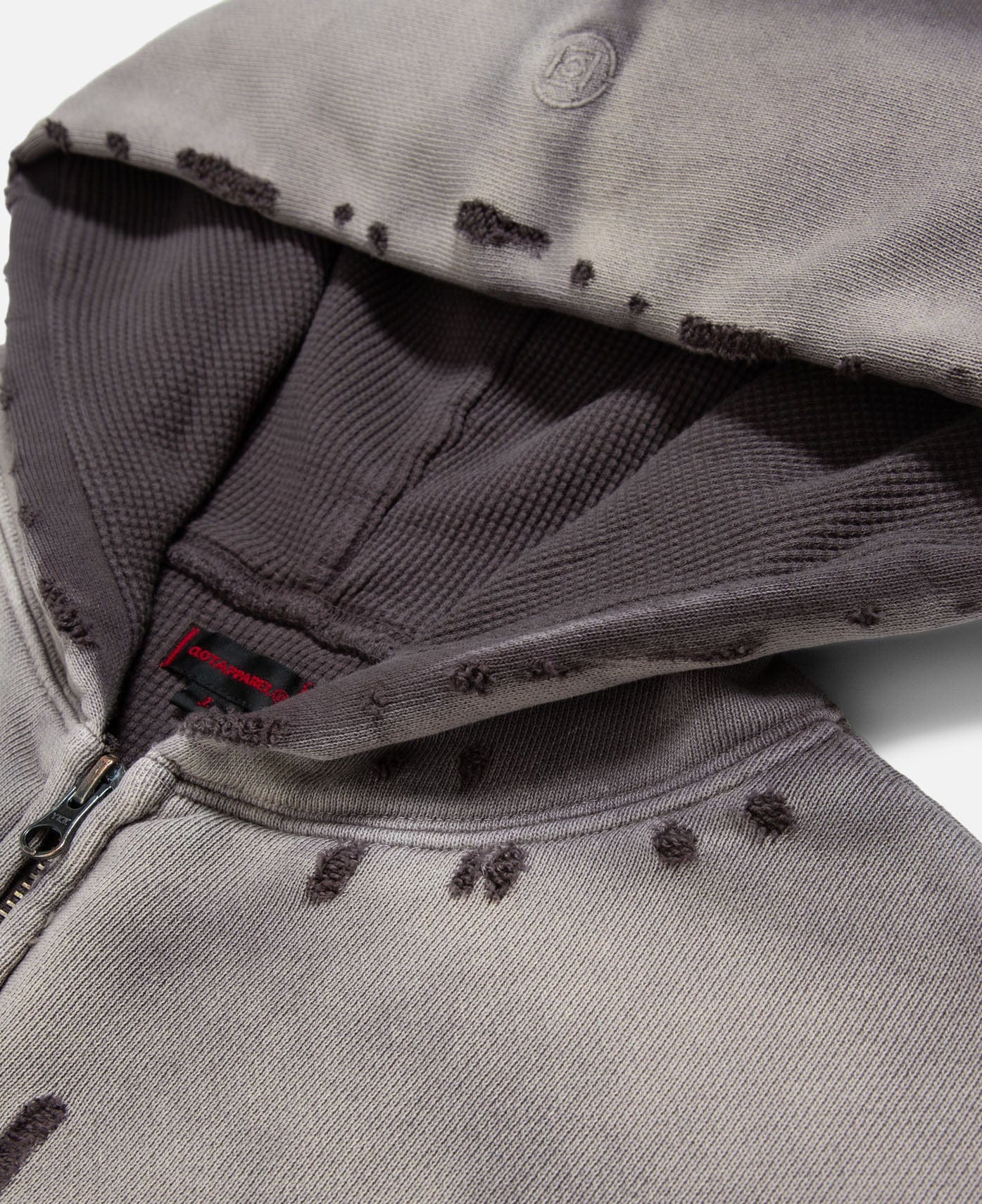 CLOT Heavy Washed Zip Up Hoodie (Black)