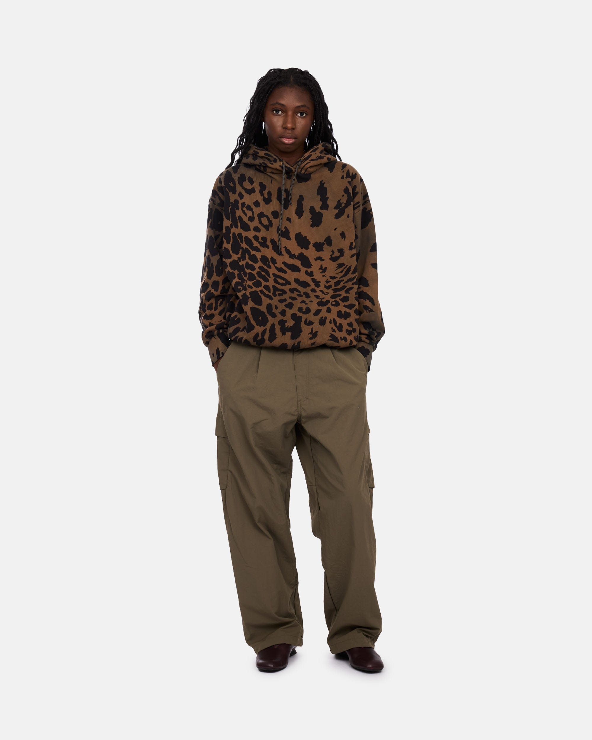 SLAM JAM SRL (ARIES ROA) Leopard Hoodie