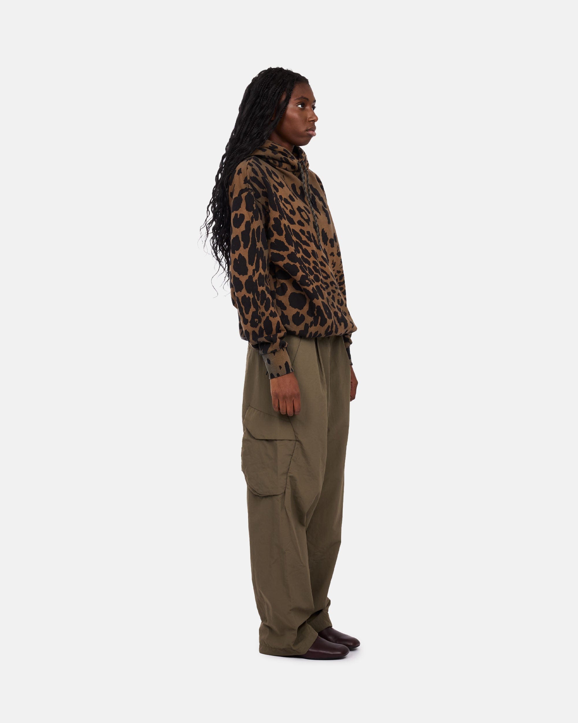 SLAM JAM SRL (ARIES ROA) Leopard Hoodie