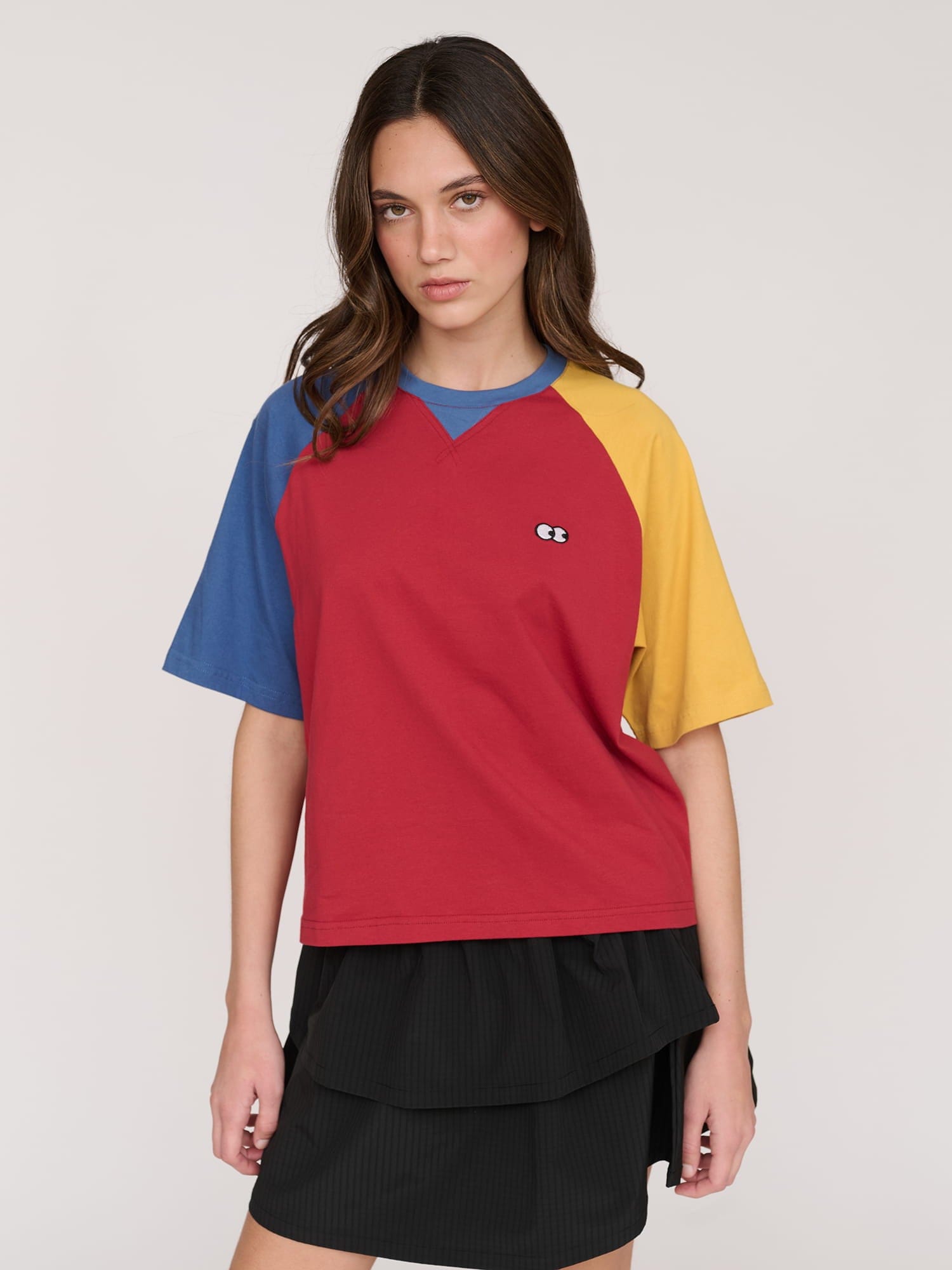 Lazy Oaf Colour Block Raglan T - shirt