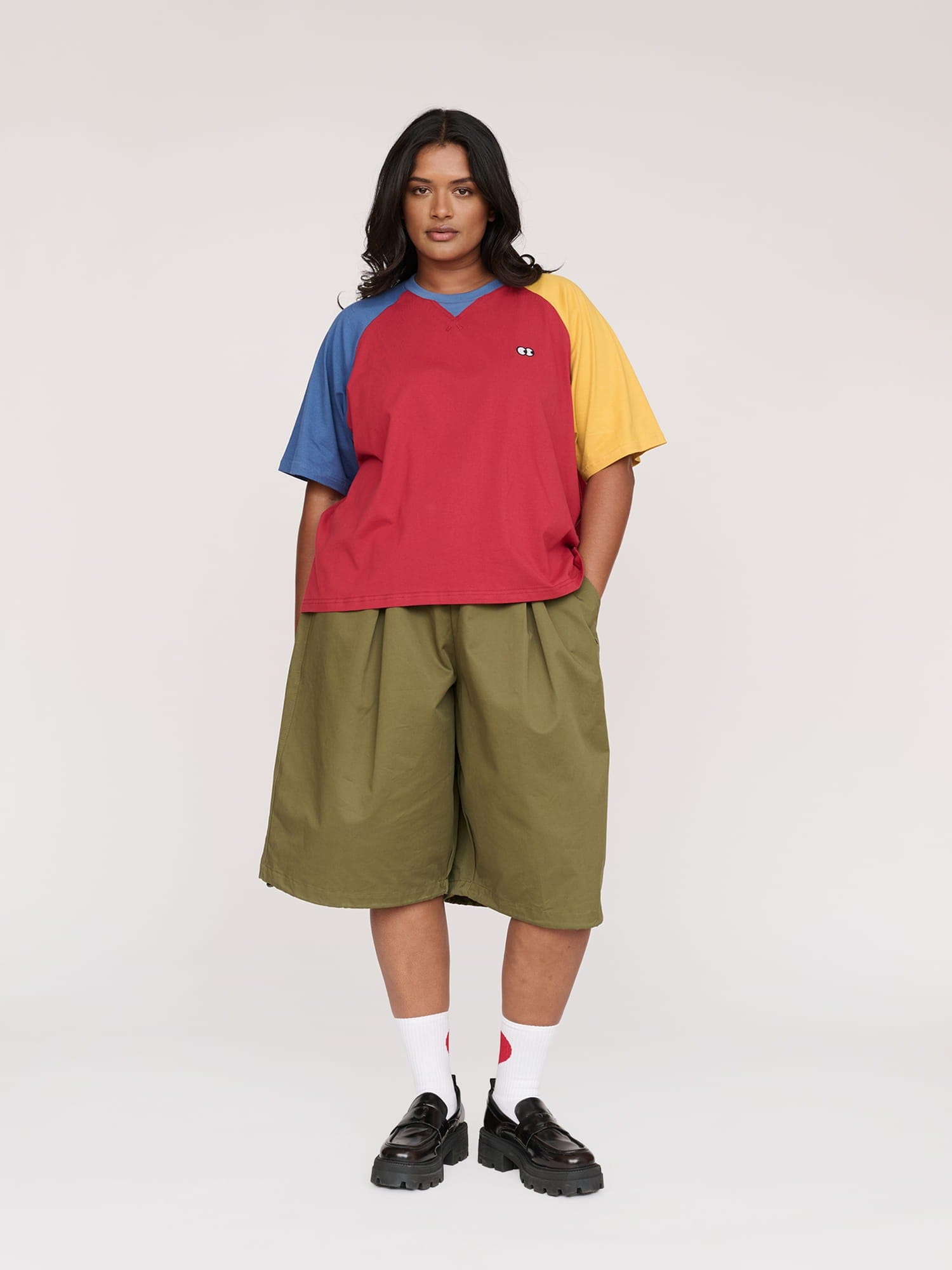 Lazy Oaf Colour Block Raglan T - shirt