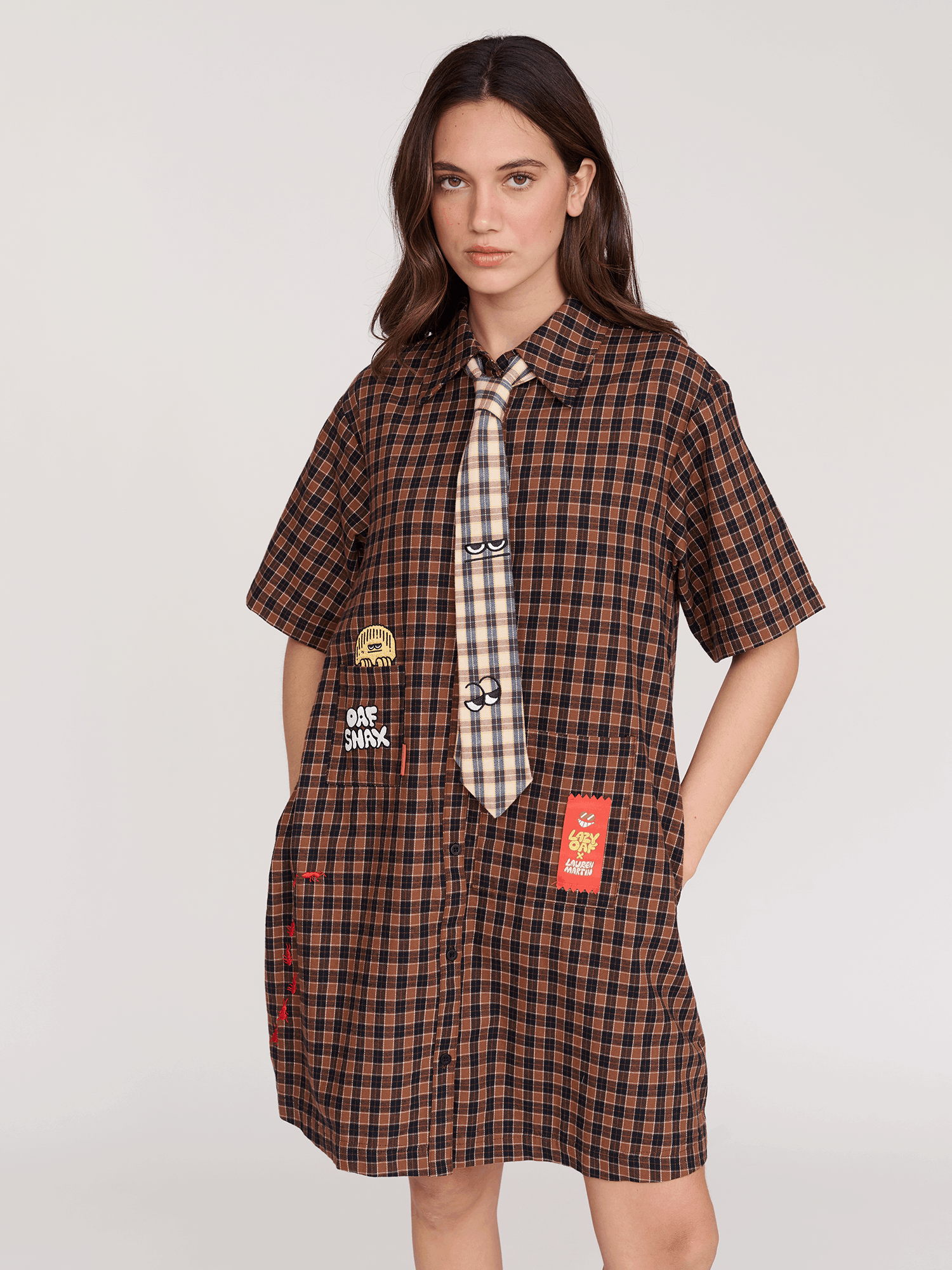 LAUREN LO x Lauren Martin Oaf Snax Tie Dress
