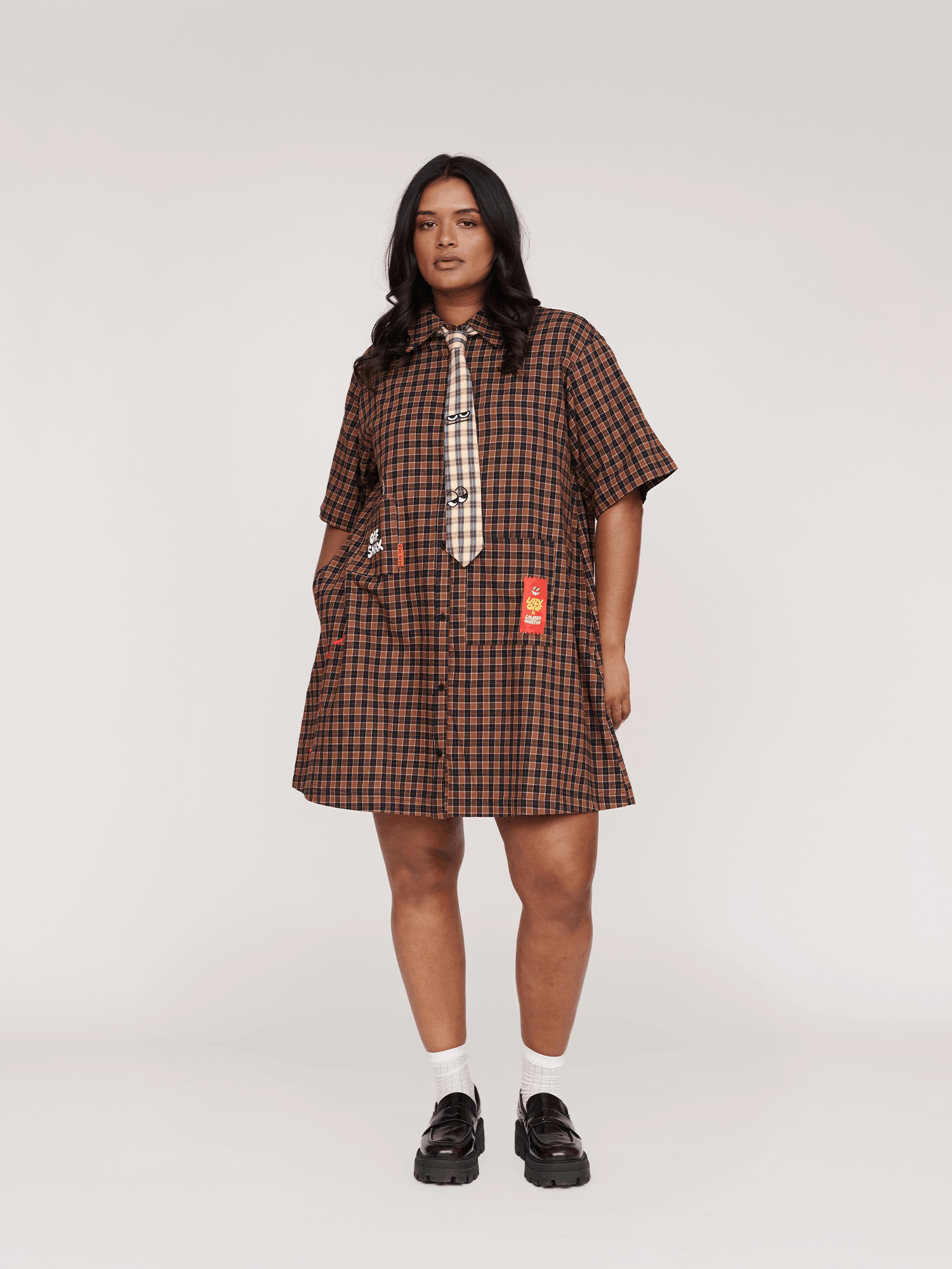 LAUREN LO x Lauren Martin Oaf Snax Tie Dress