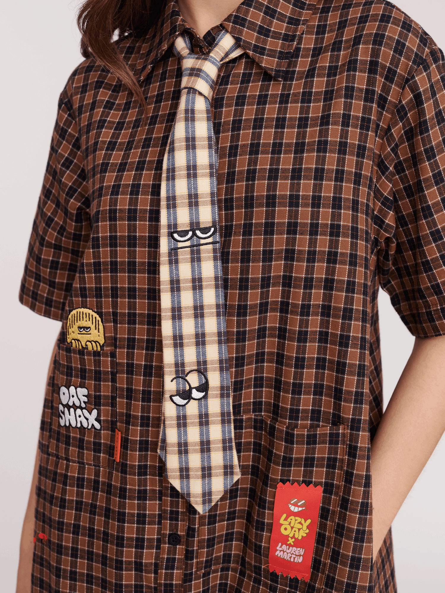 LAUREN LO x Lauren Martin Oaf Snax Tie Dress