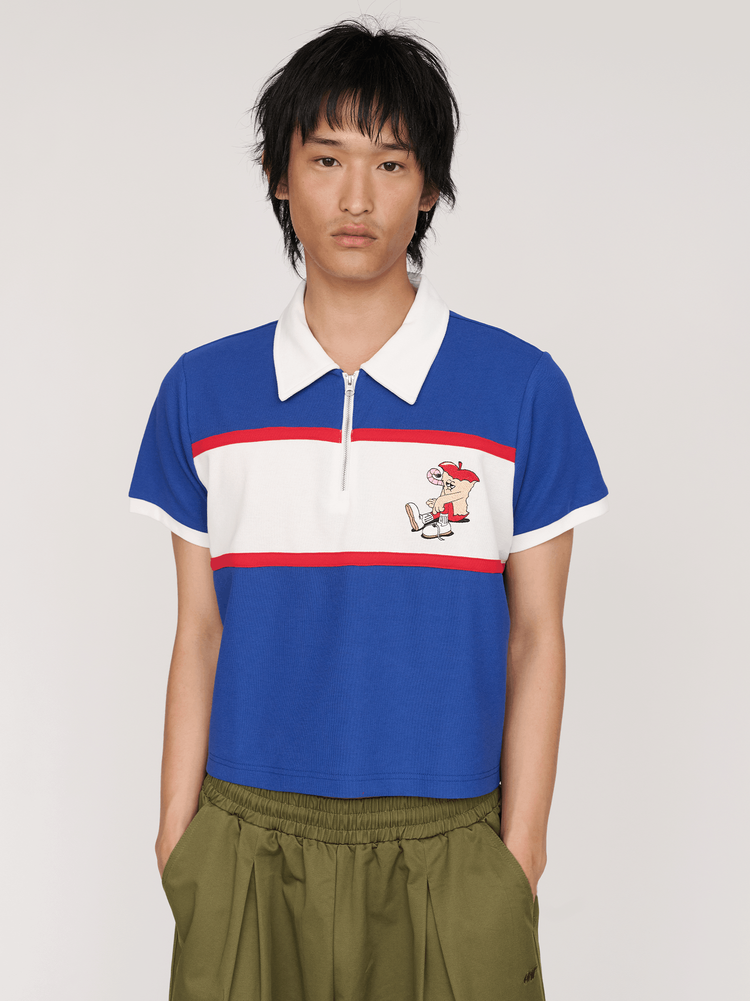 LAUREN LO x Lauren Martin Apple Zip Polo