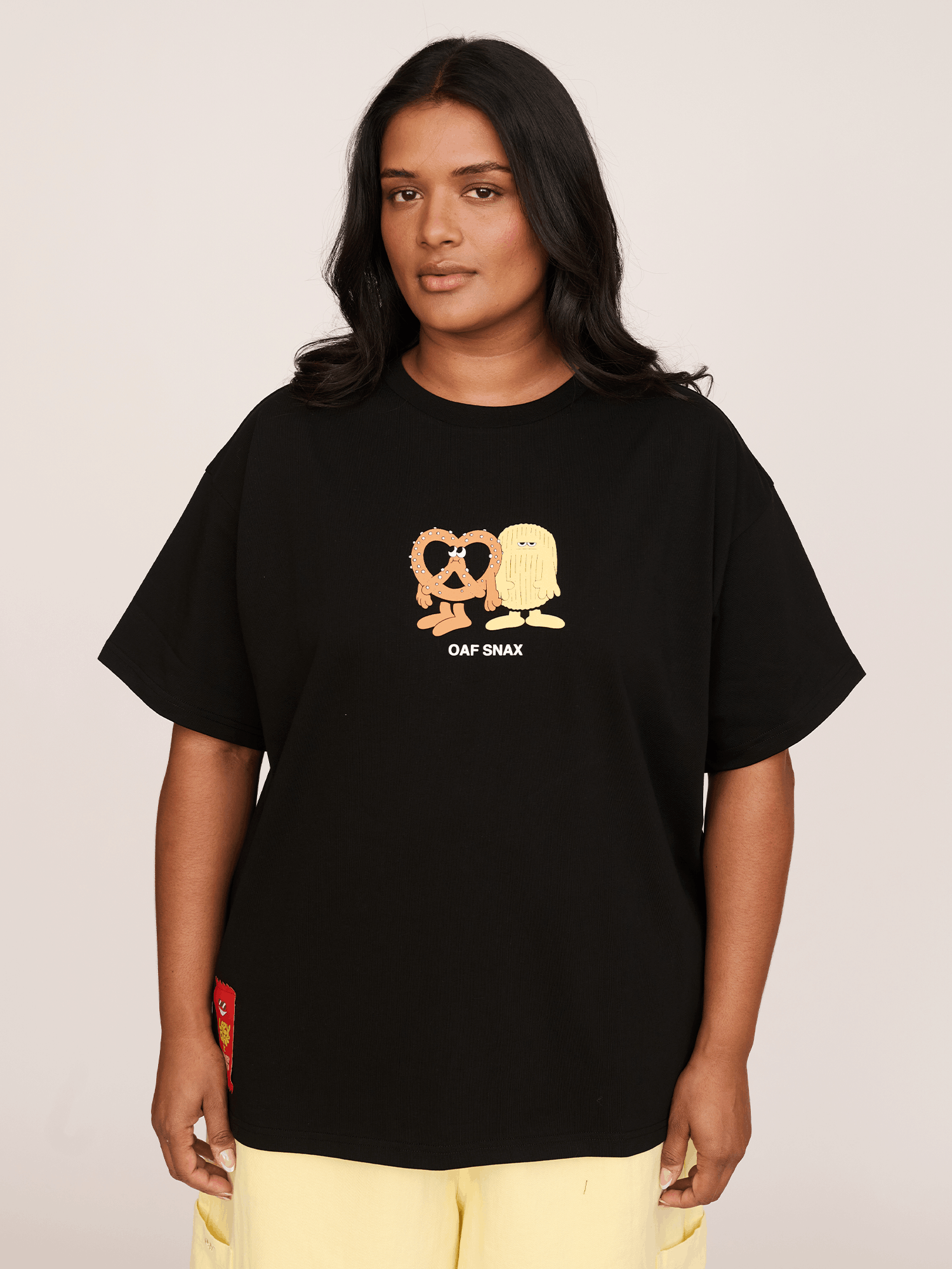 LAUREN LO x Lauren Martin Oaf Snax Black T - Shirt