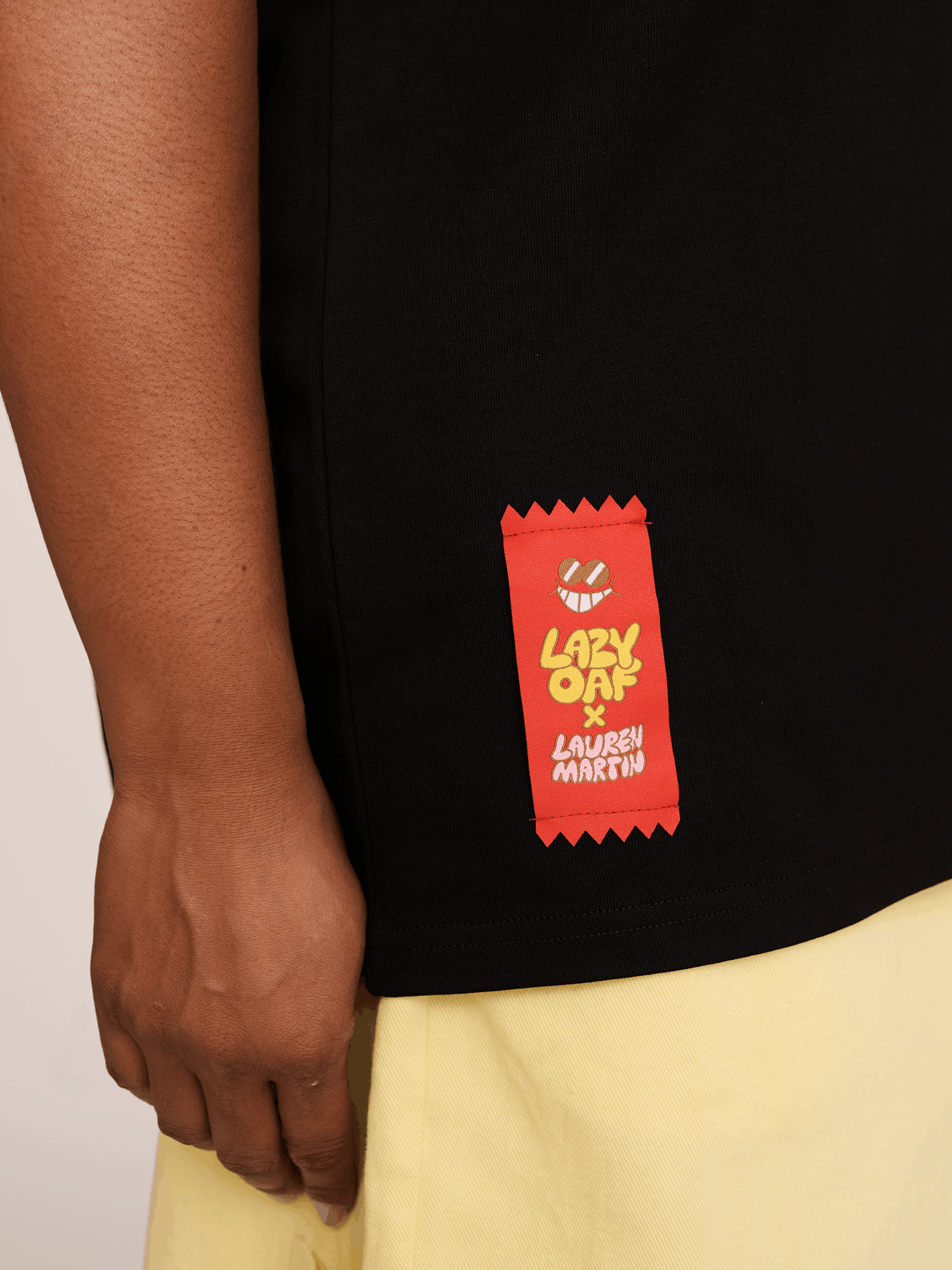 LAUREN LO x Lauren Martin Oaf Snax Black T - Shirt