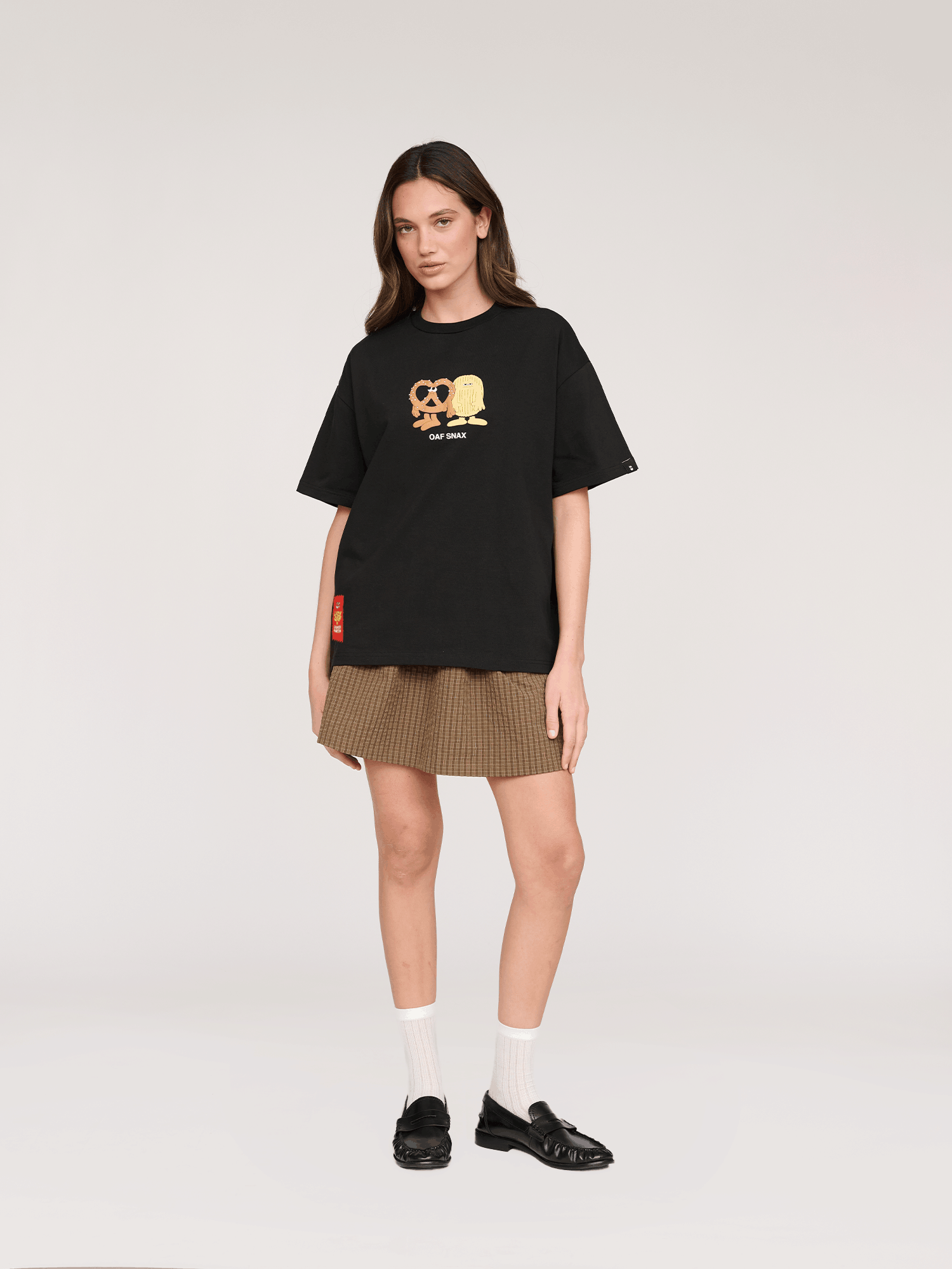 LAUREN LO x Lauren Martin Oaf Snax Black T - Shirt