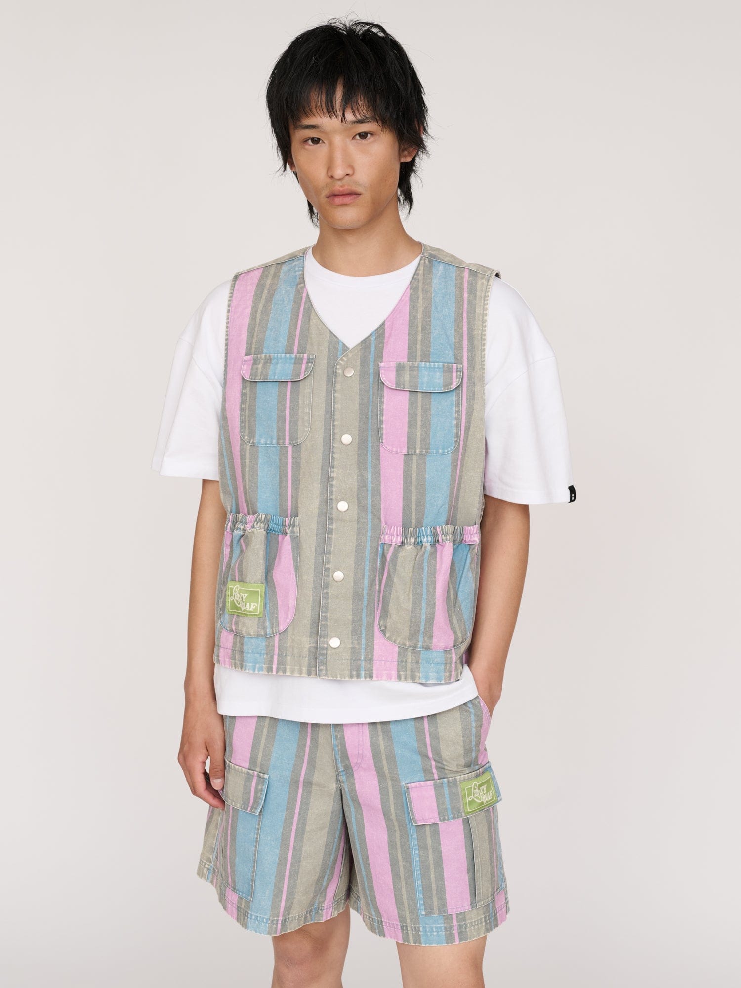 Lazy Oaf Camp Out Stripe Gilet