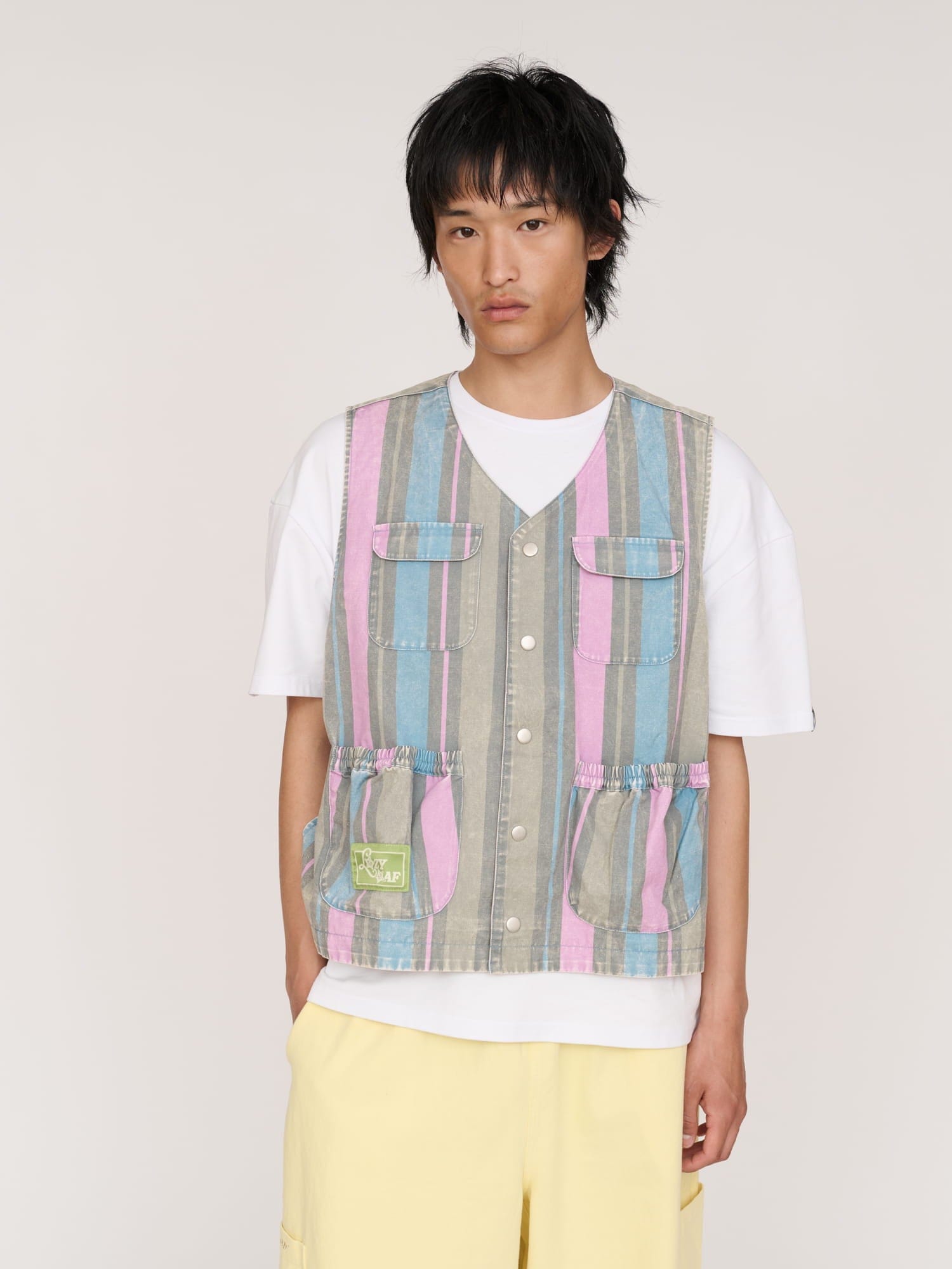 Lazy Oaf Camp Out Stripe Gilet