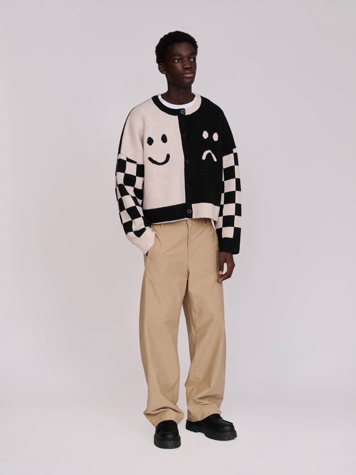 Lazy Oaf Half Happy Half Sad Cardigan