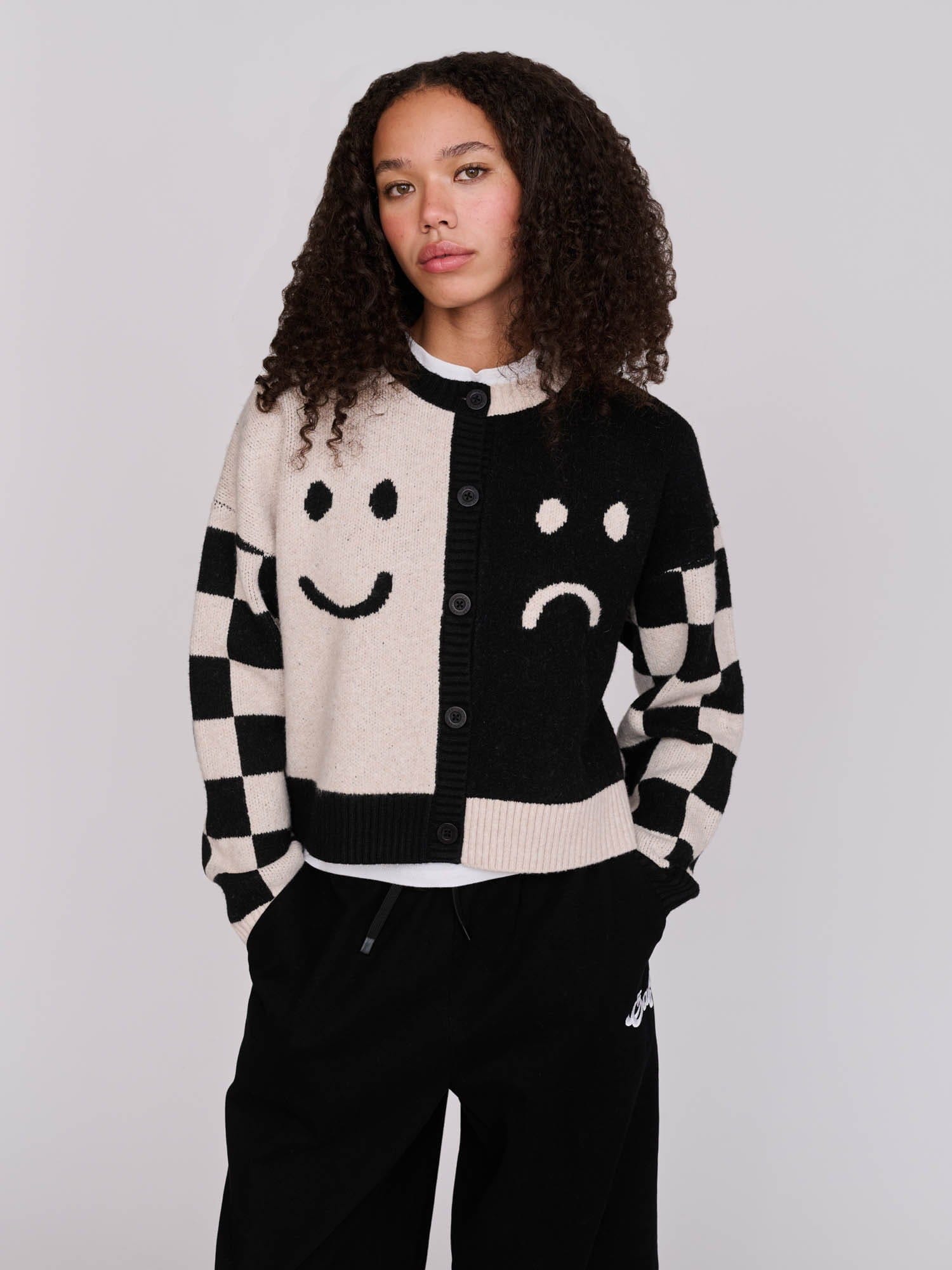 Lazy Oaf Half Happy Half Sad Cardigan