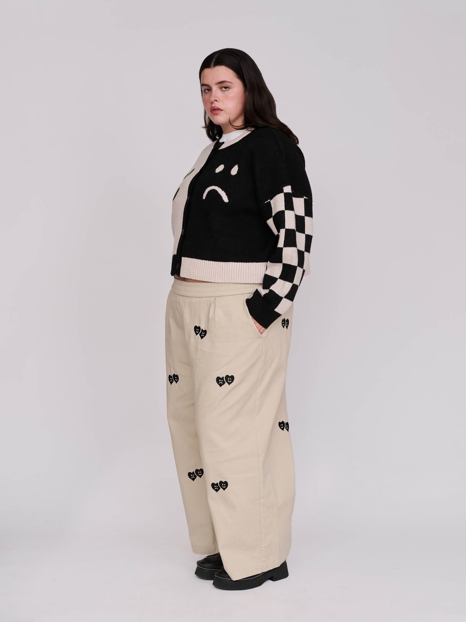 Lazy Oaf Half Happy Half Sad Cardigan