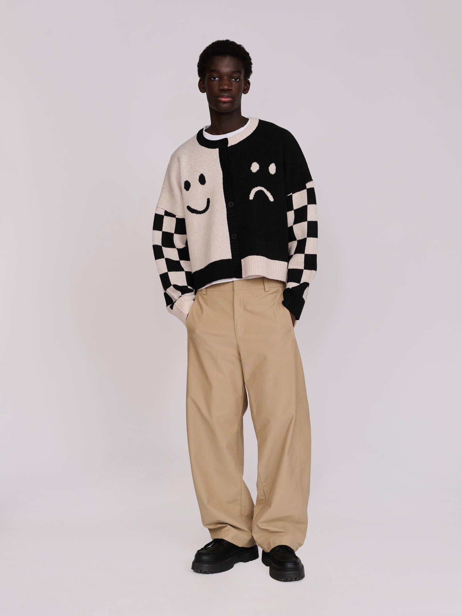 Lazy Oaf Half Happy Half Sad Cardigan