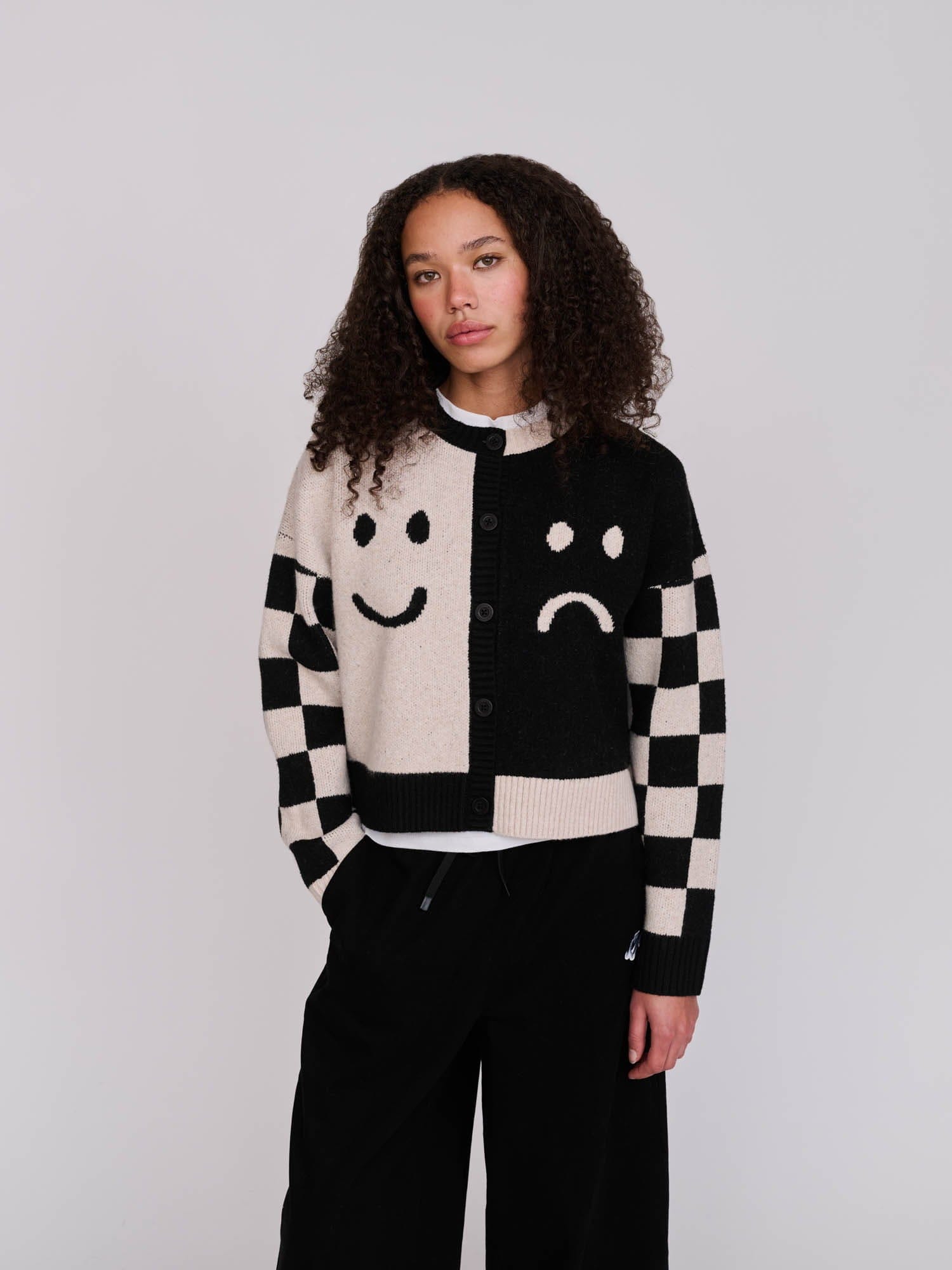 Lazy Oaf Half Happy Half Sad Cardigan
