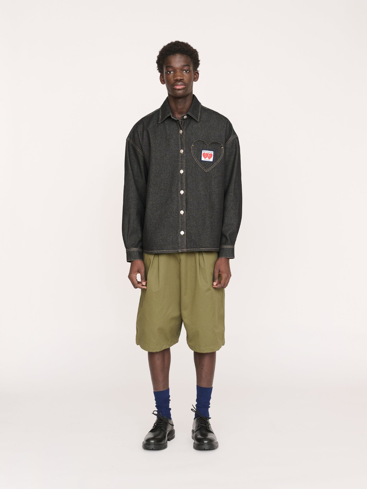 Lazy Oaf Heart Pocket Denim Shirt
