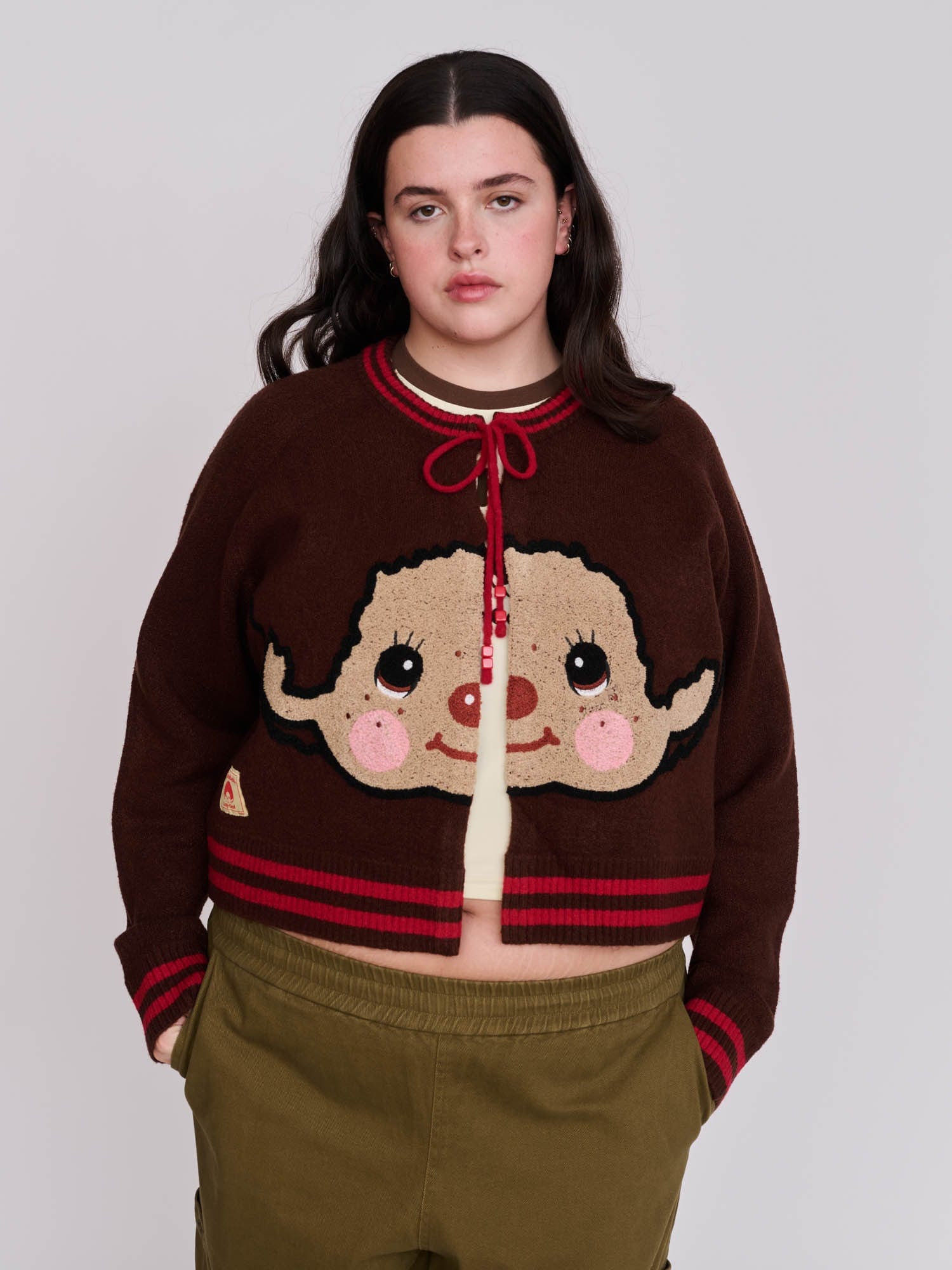Monchhichi x Lazy Oaf Cardigan - PRE - ORDER