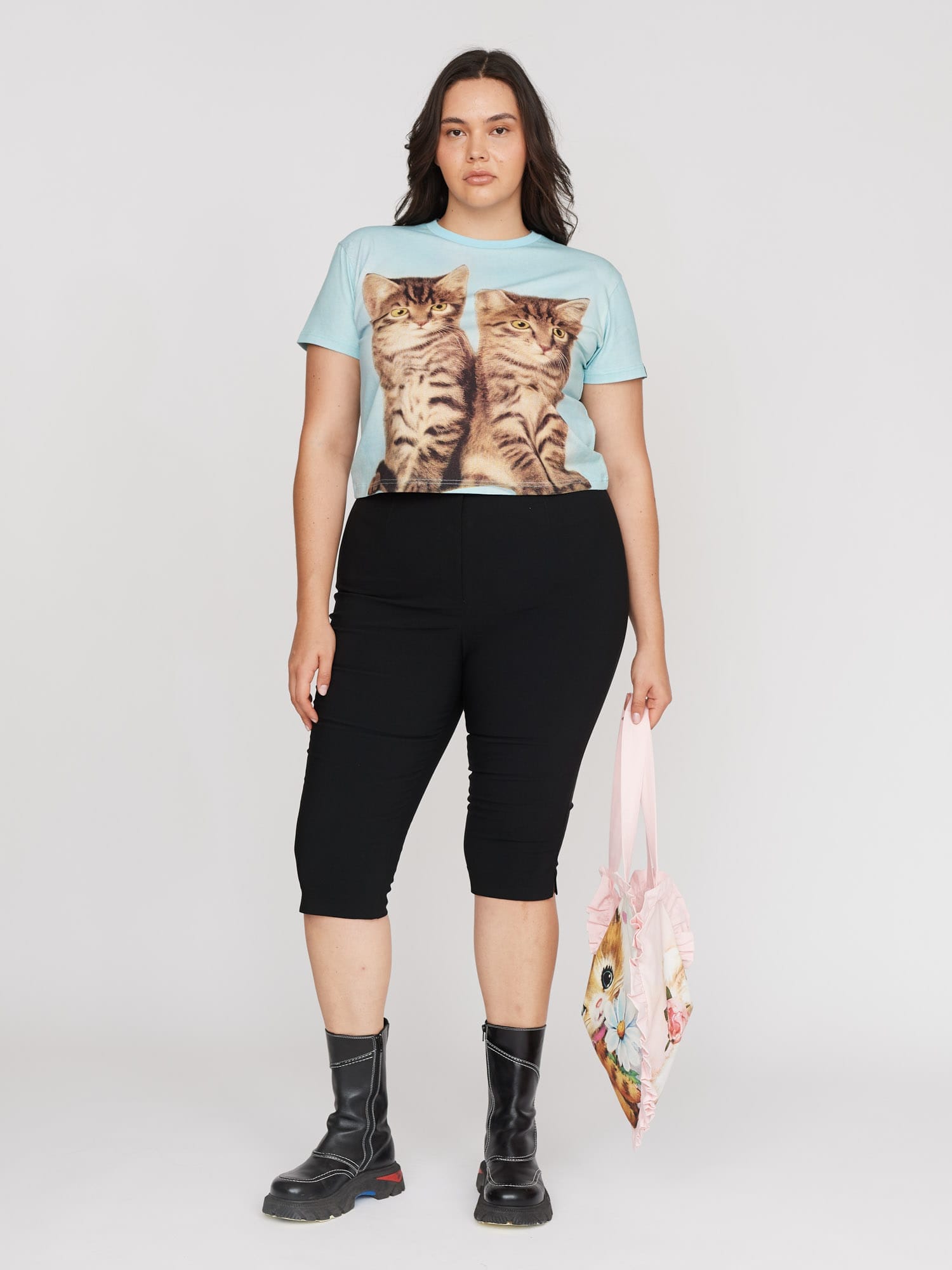 Lazy Oaf Cat Pals Fitted T-Shirt - PRE - ORDER