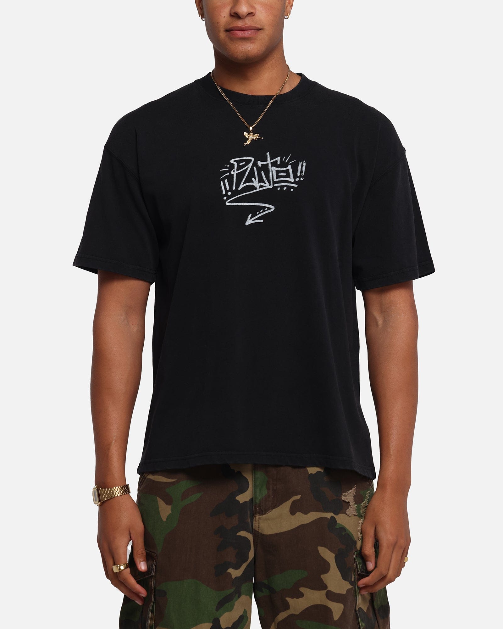 73studio Disney Pluto T - Shirt Black