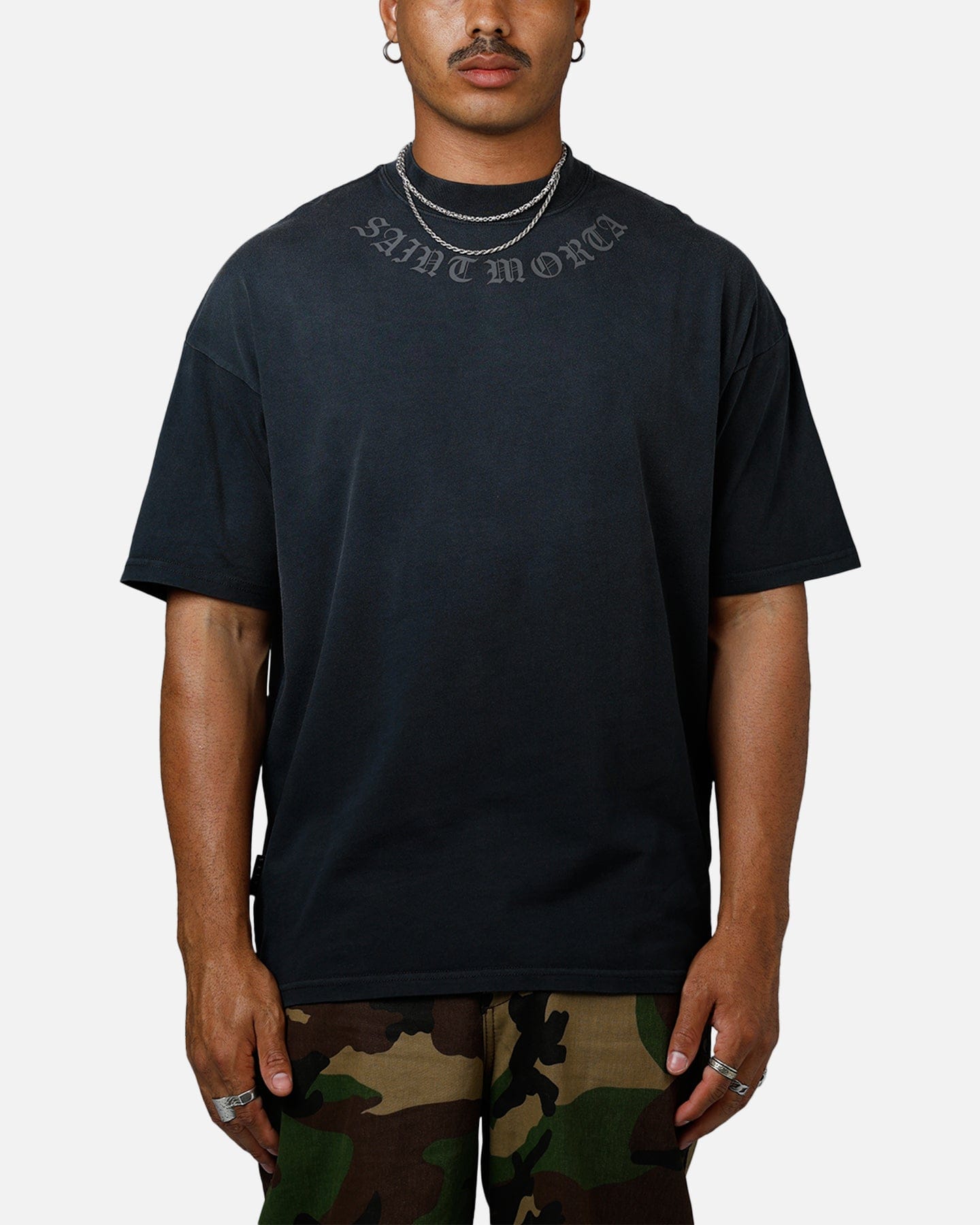 Saint Morta Barbaric Boxy T - Shirt Sunfade Black