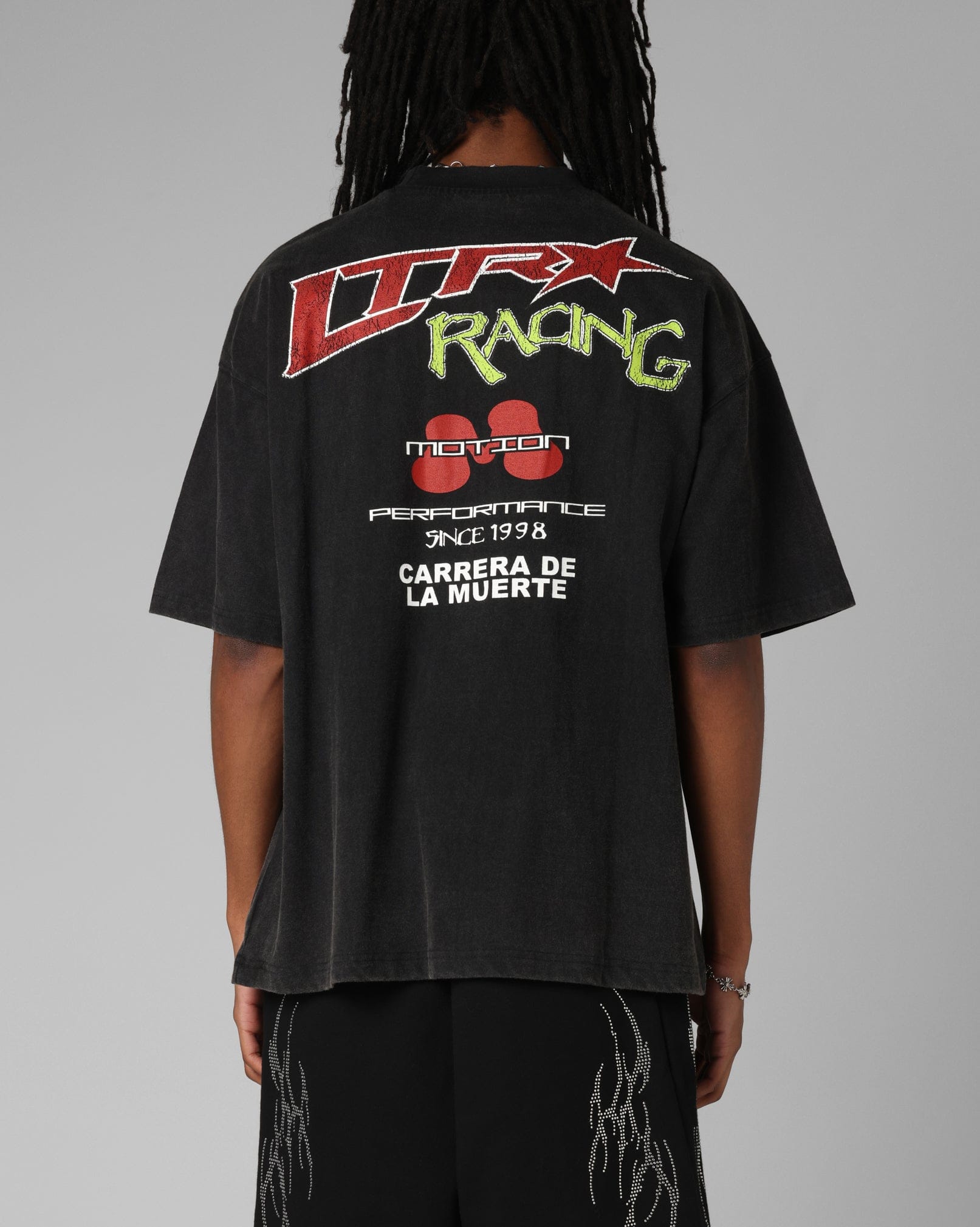 Loiter Racing Premium T - Shirt Charcoal
