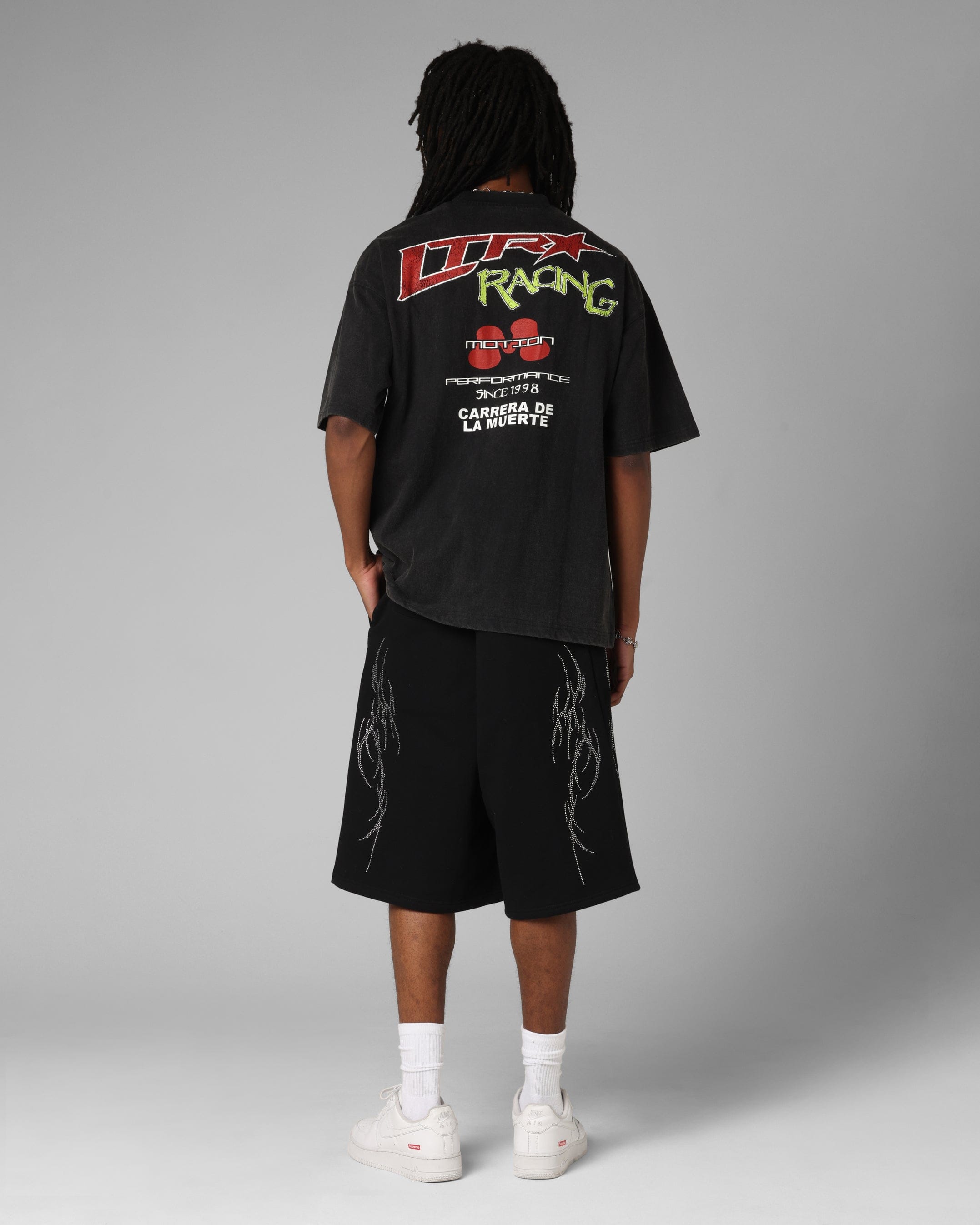 Loiter Racing Premium T - Shirt Charcoal