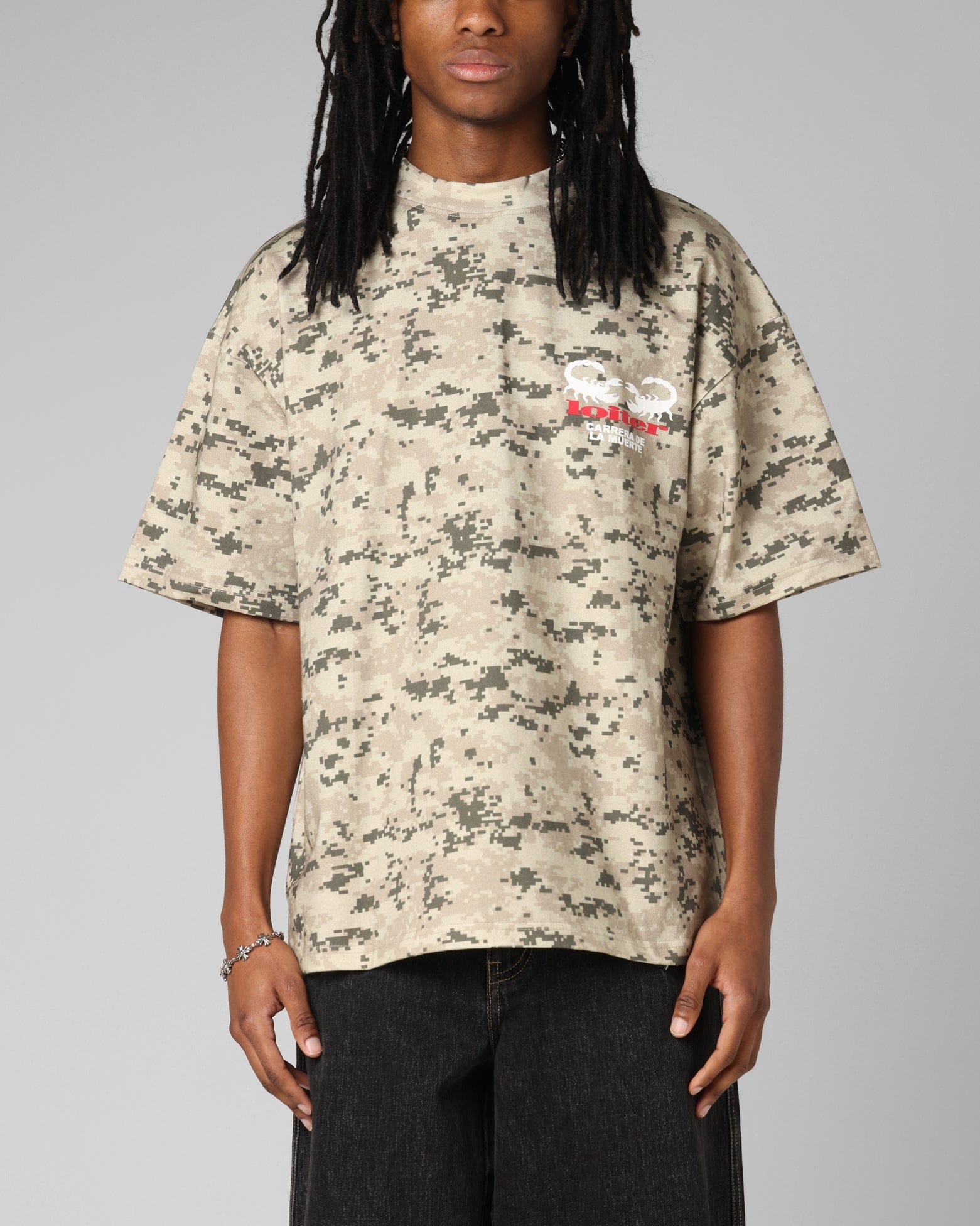 Loiter Bullrush Premium T - Shirt Digi Camo
